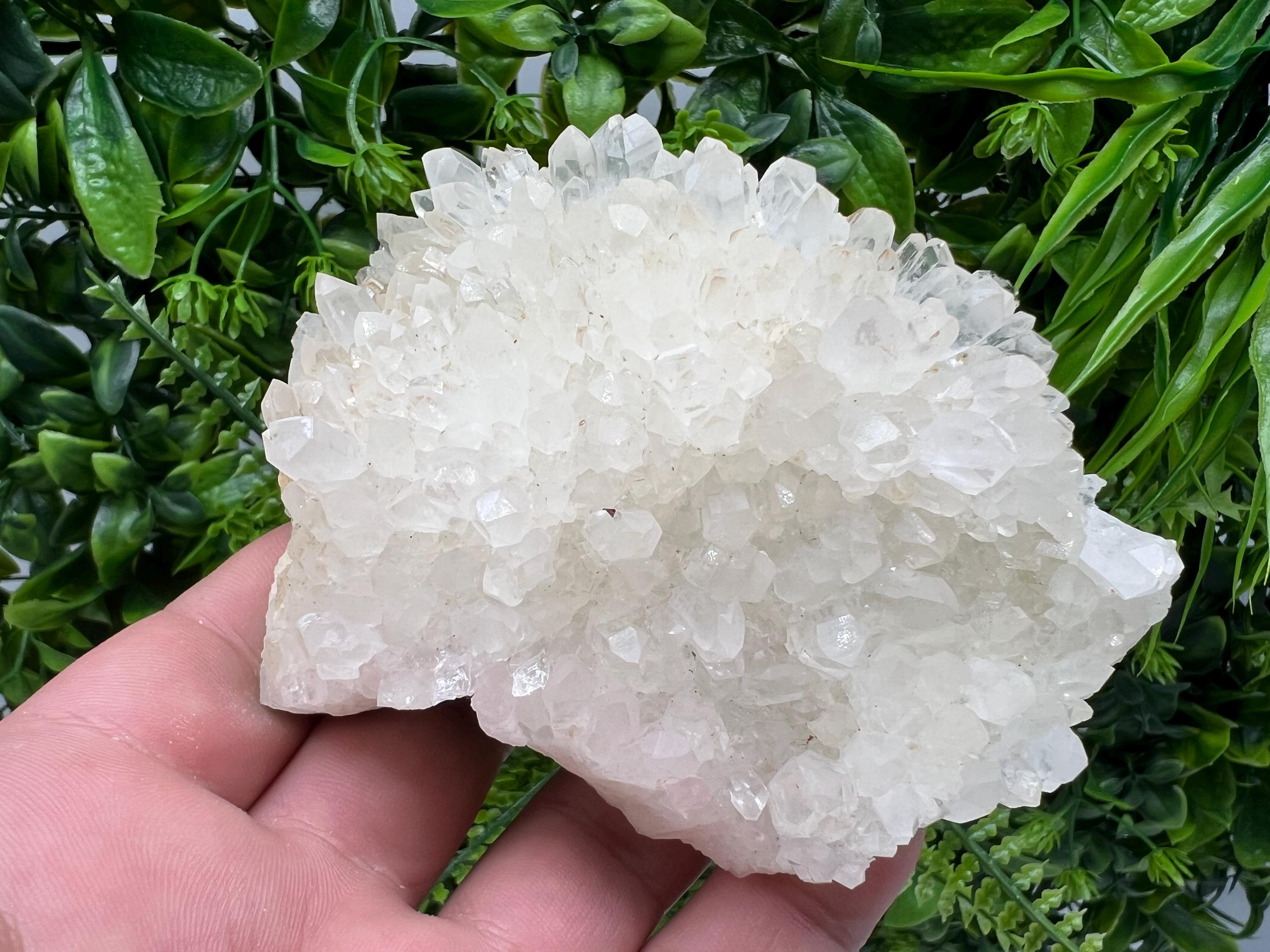 Limonite Quartz Cluster with Inclusions, Rare Crystal Mineral Gift