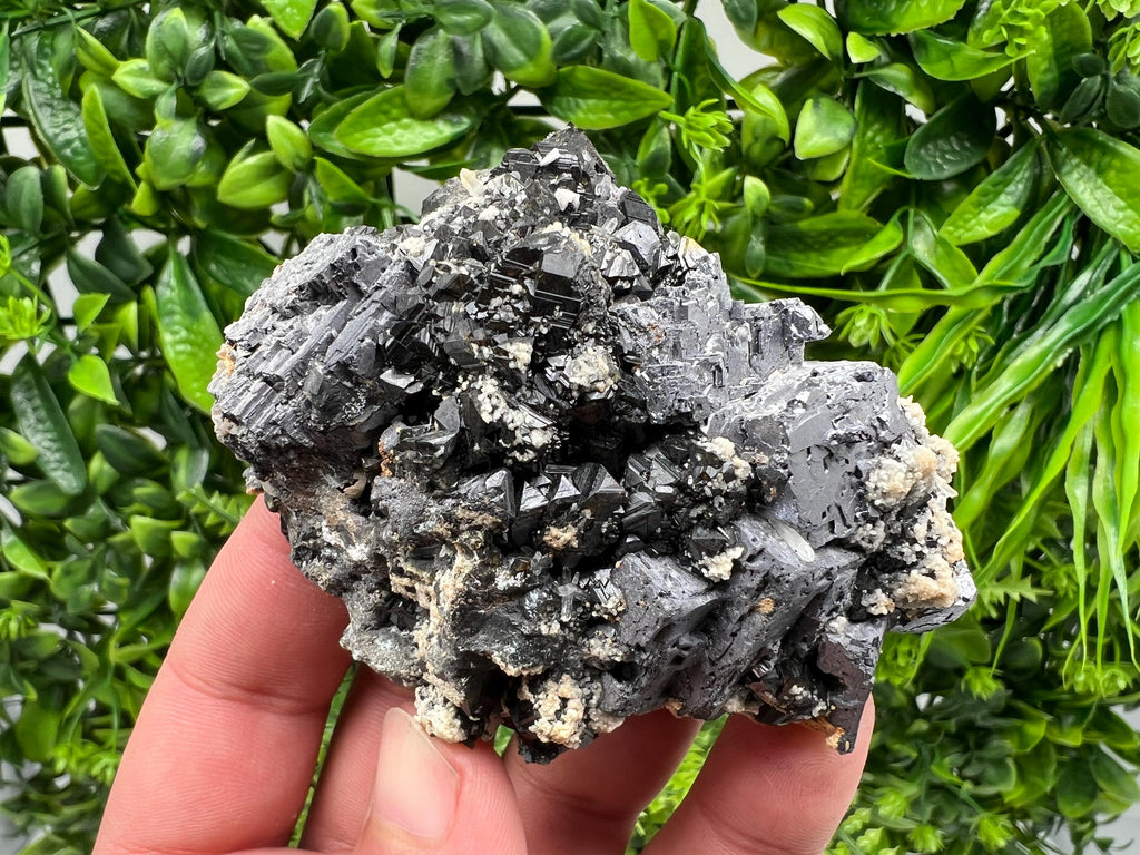 Skeleton Galena Cluster: Rare Morphology Crystal Mineral Souvenir