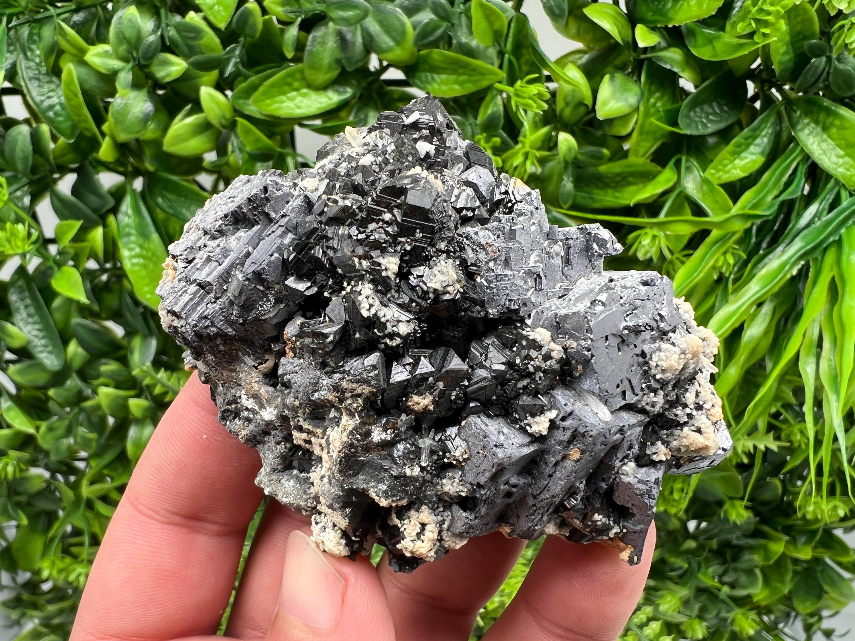 Skeleton Galena Cluster: Rare Morphology Crystal Mineral Souvenir