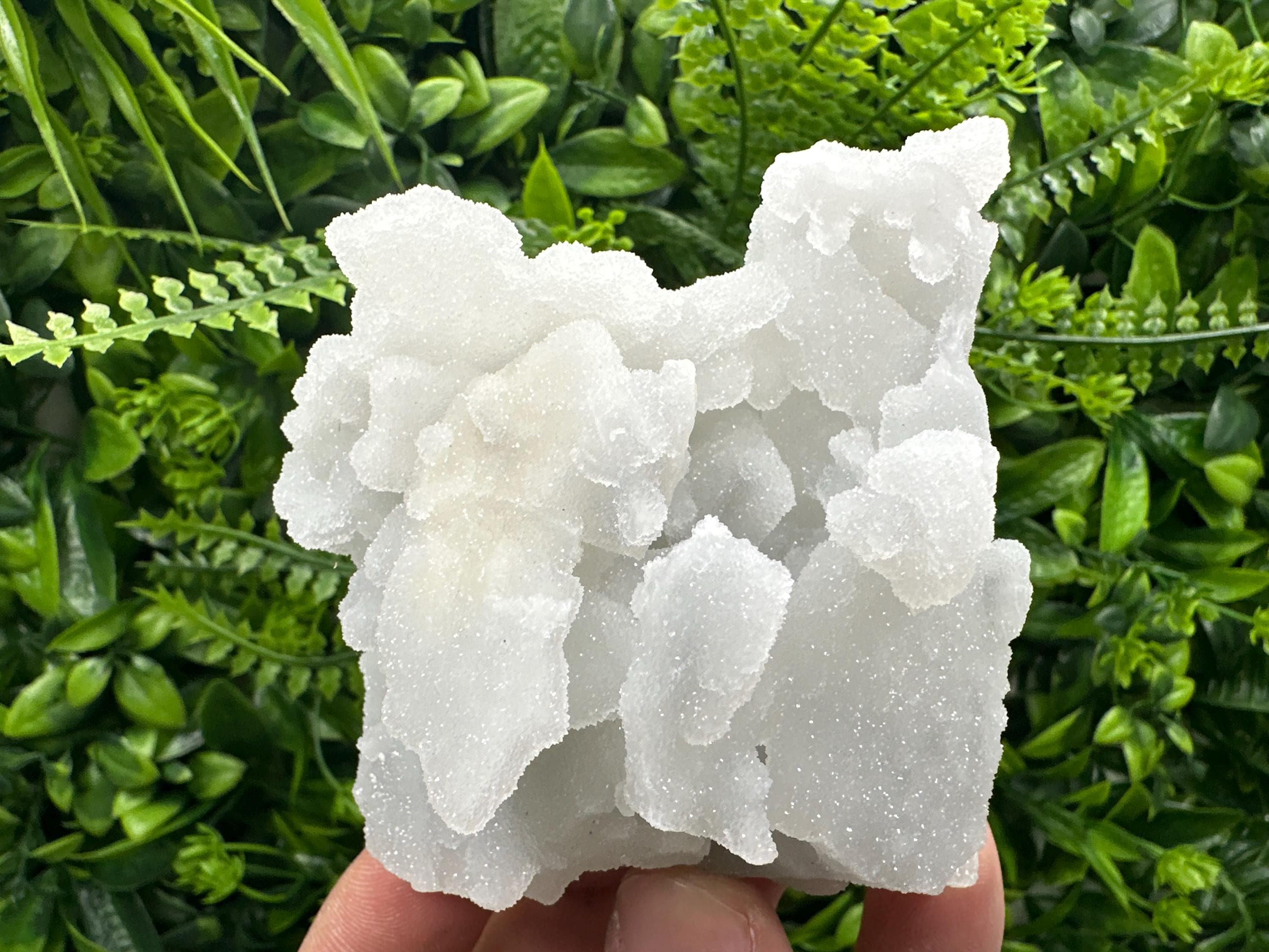 Chlorite Quartz Cluster, Chalcedony Mineral Specimen