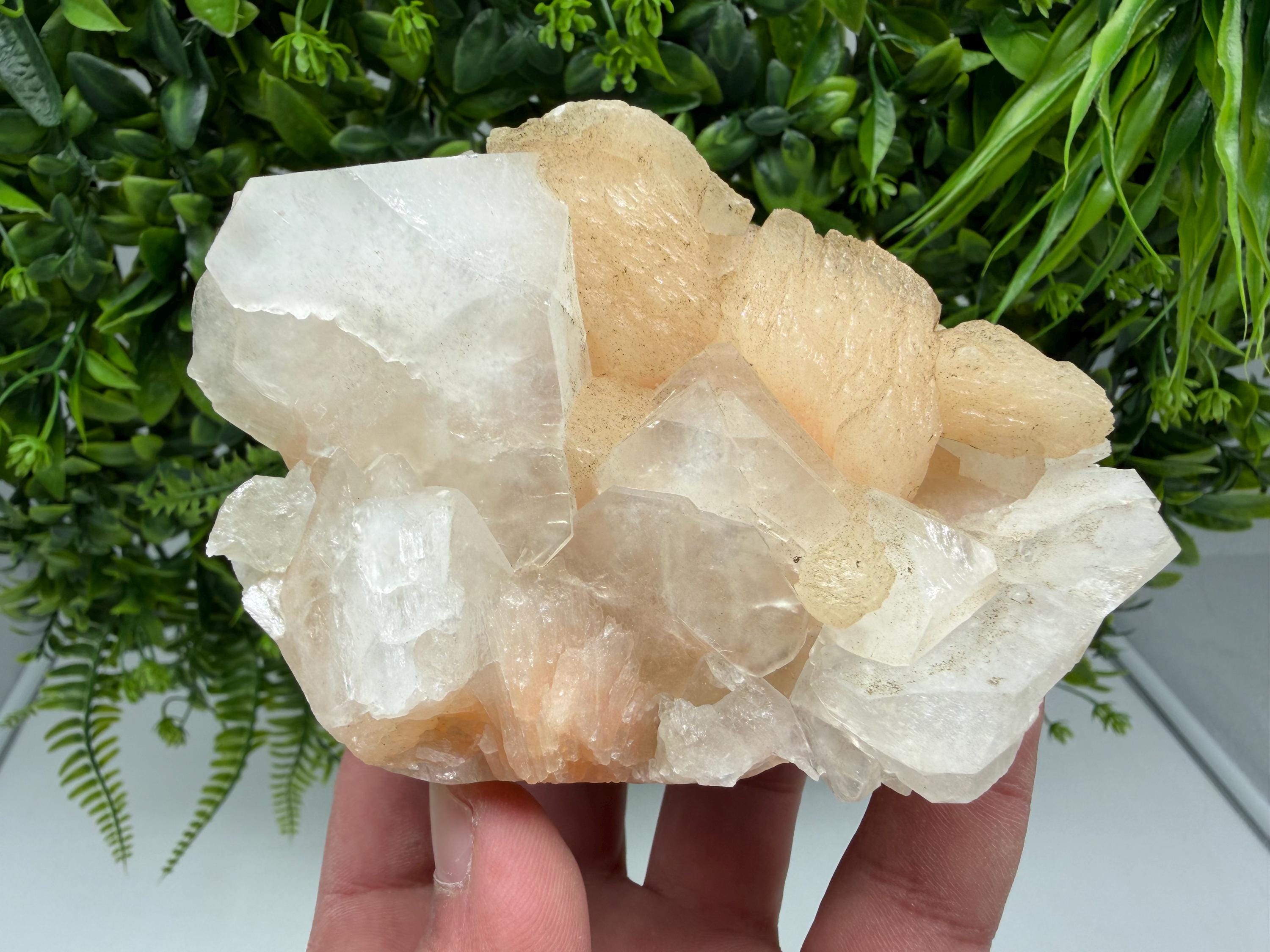 Apophyllite Stilbite Chalcedony Specimen: India Minerals, Crystal Stone
