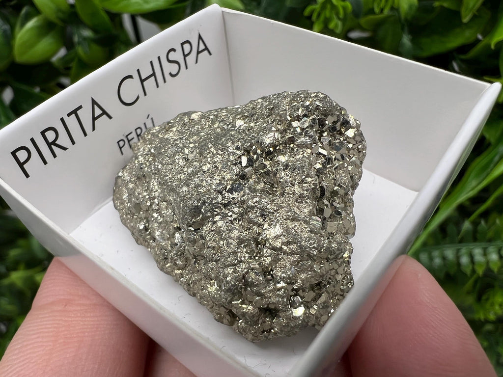 Peruvian Pyrite Cube: Natural Gold Mineral Specimen, Home Decor Stone
