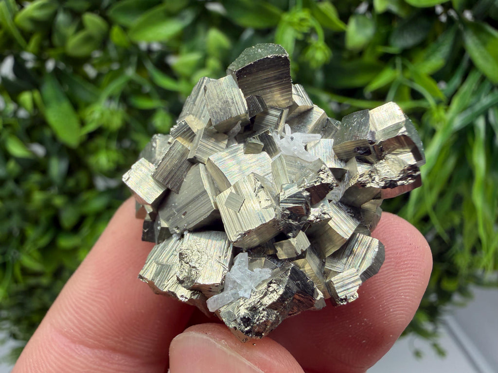 Rare Floating Pyrite Cluster, Fool’s Gold Crystal Decor