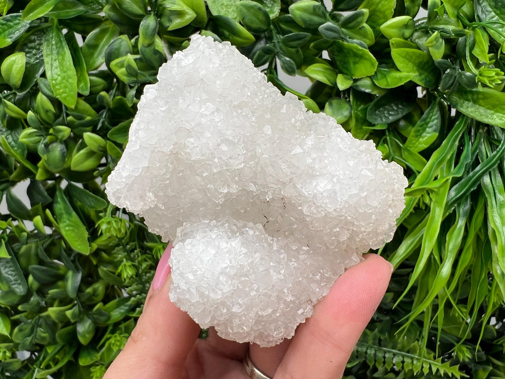 Natural Chalcedony Mineral Specimen: India Crystal, Home Decor