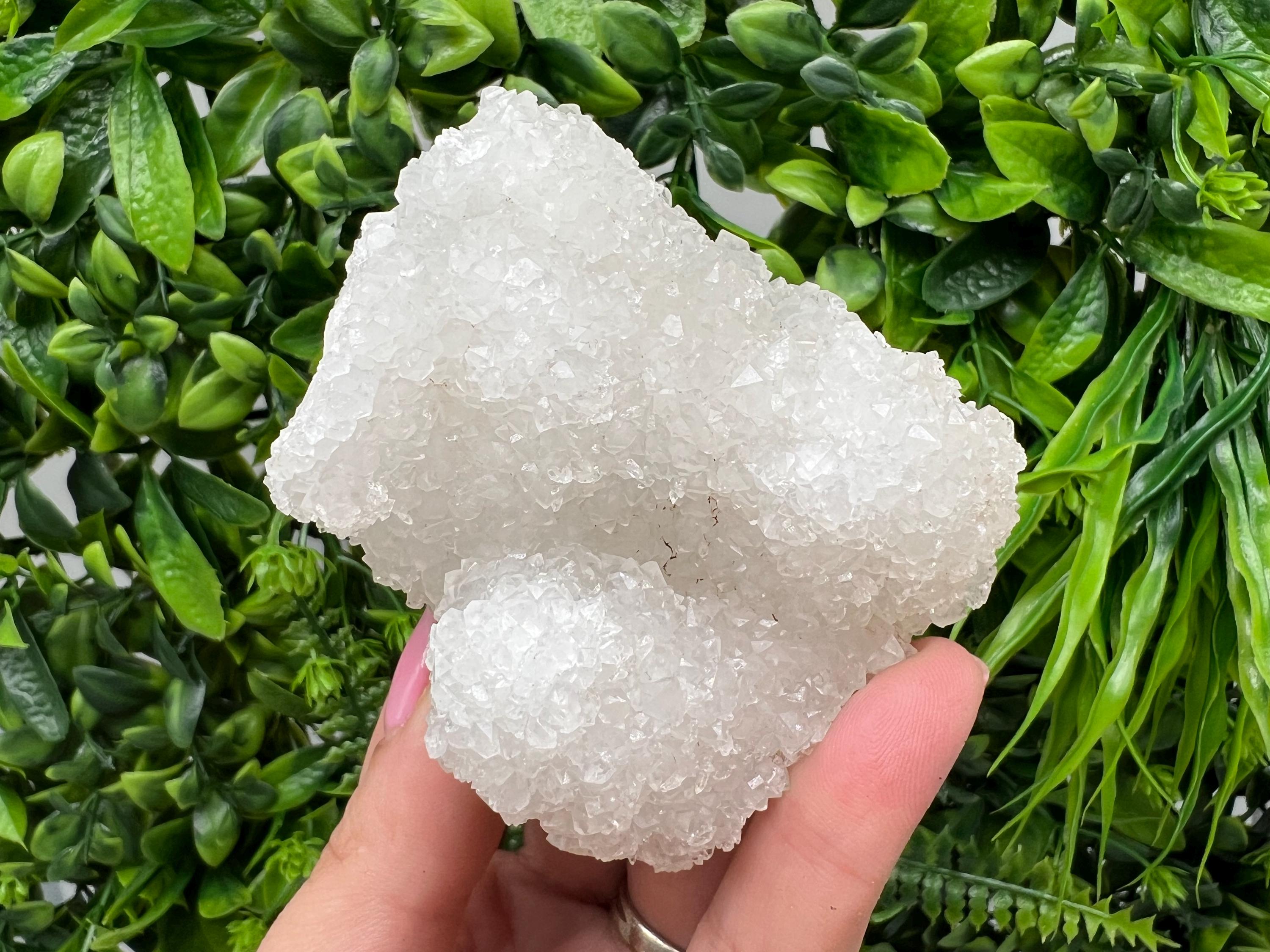 Natural Chalcedony Mineral Specimen: India Crystal, Home Decor