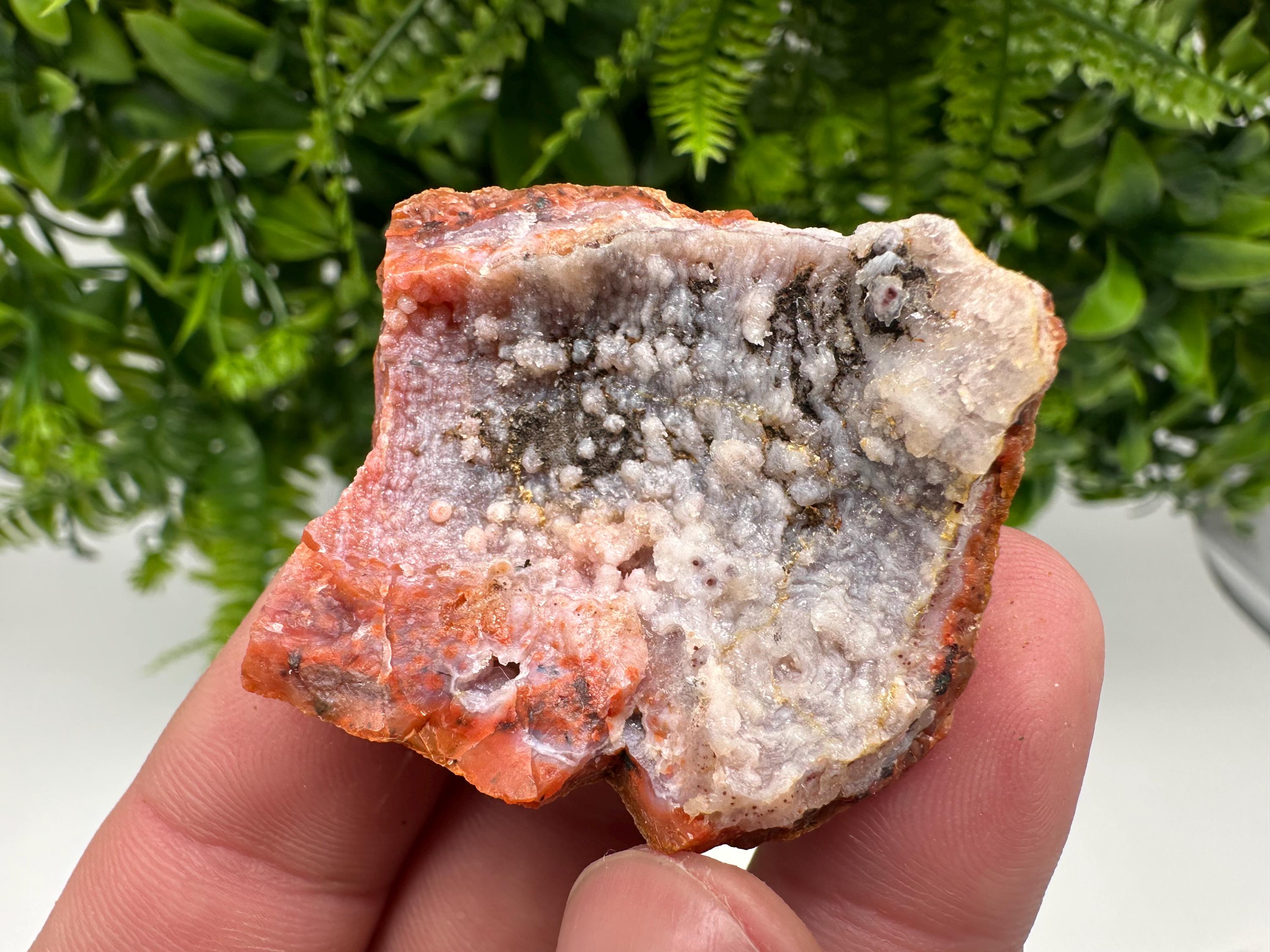 Red Chalcedony Crystal, Morocco Mineral Specimen, Souvenir Gift