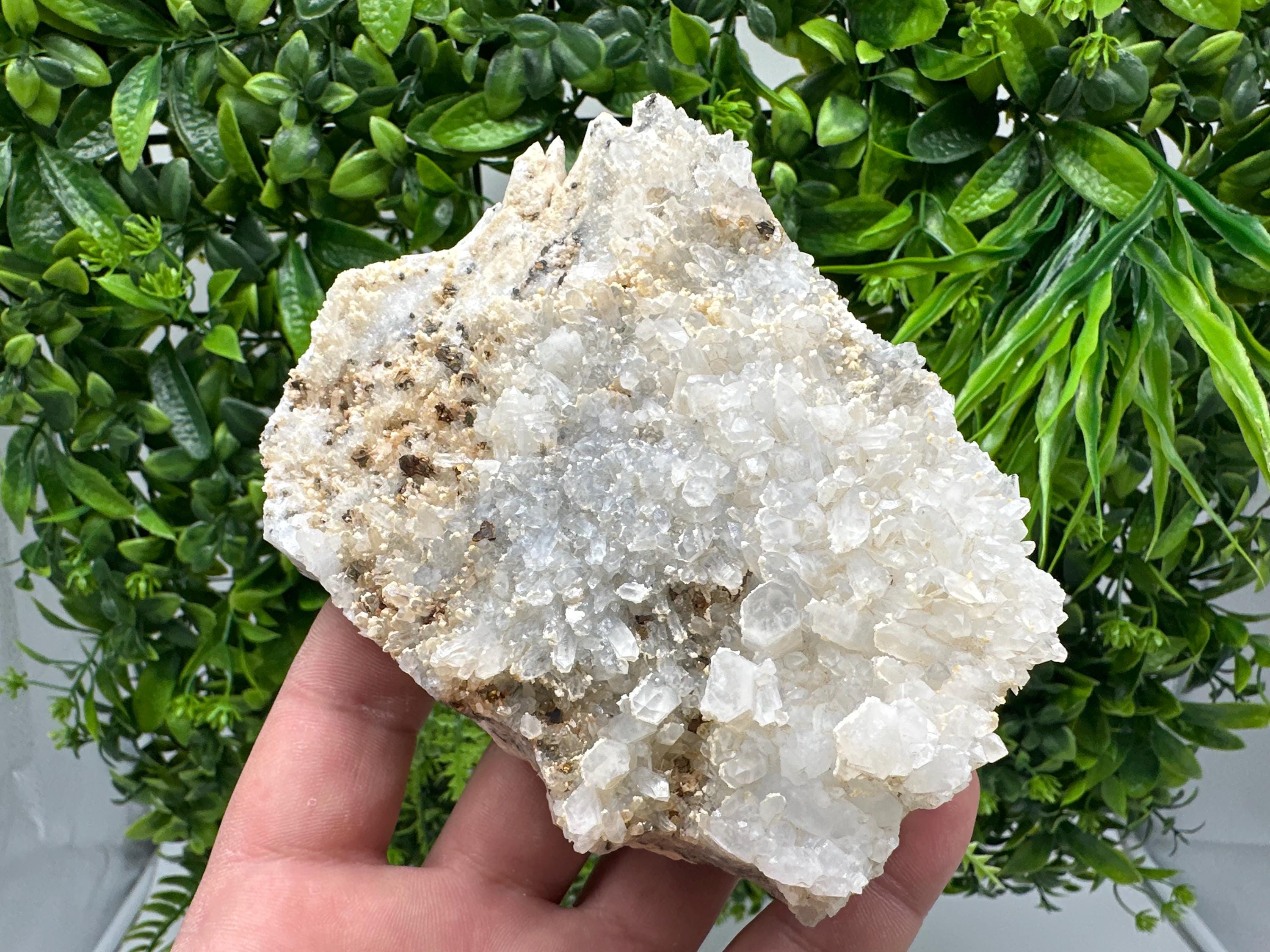 Quartz Calcite Chalcopyrite Specimen: Krushev Dol Mine, Bulgaria