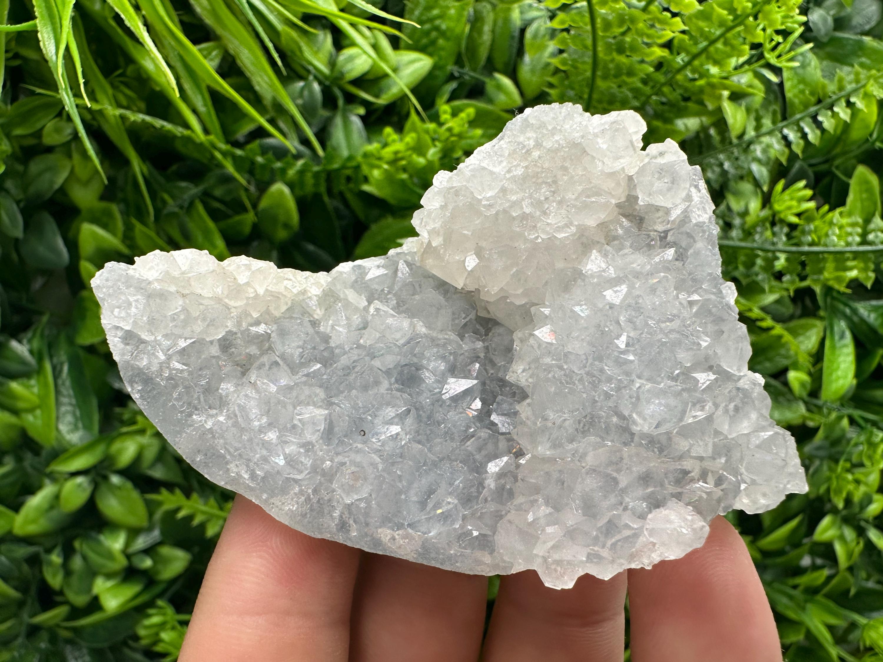 Chalcedony Specimen: Natural India Crystal, Home Decor (7/5.5/4 cm)