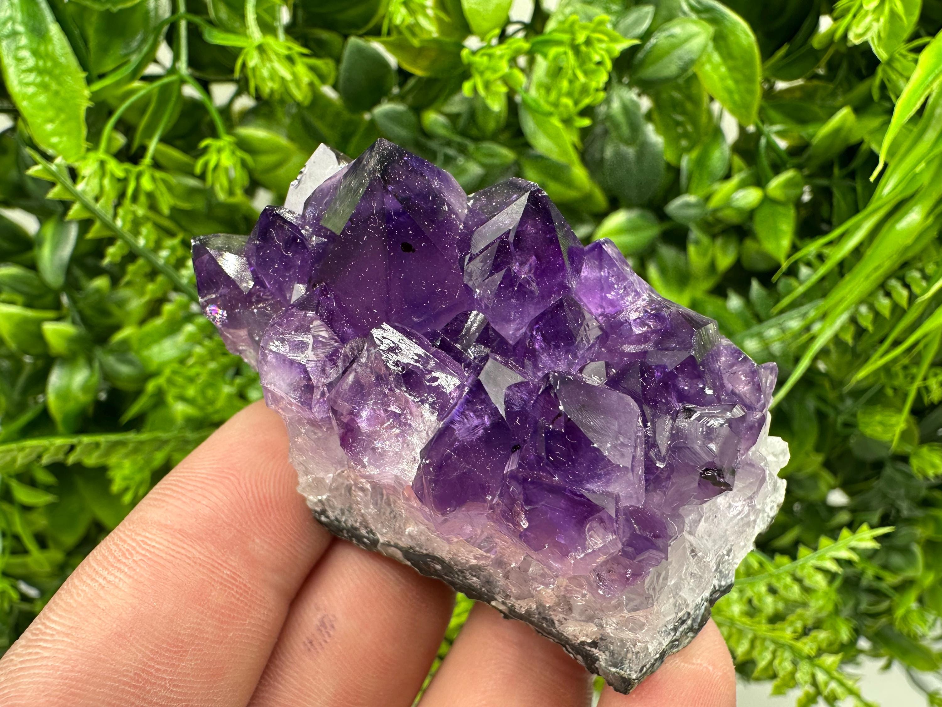 Uruguay Amethyst Cluster: Purple Quartz Crystal, Home Decor