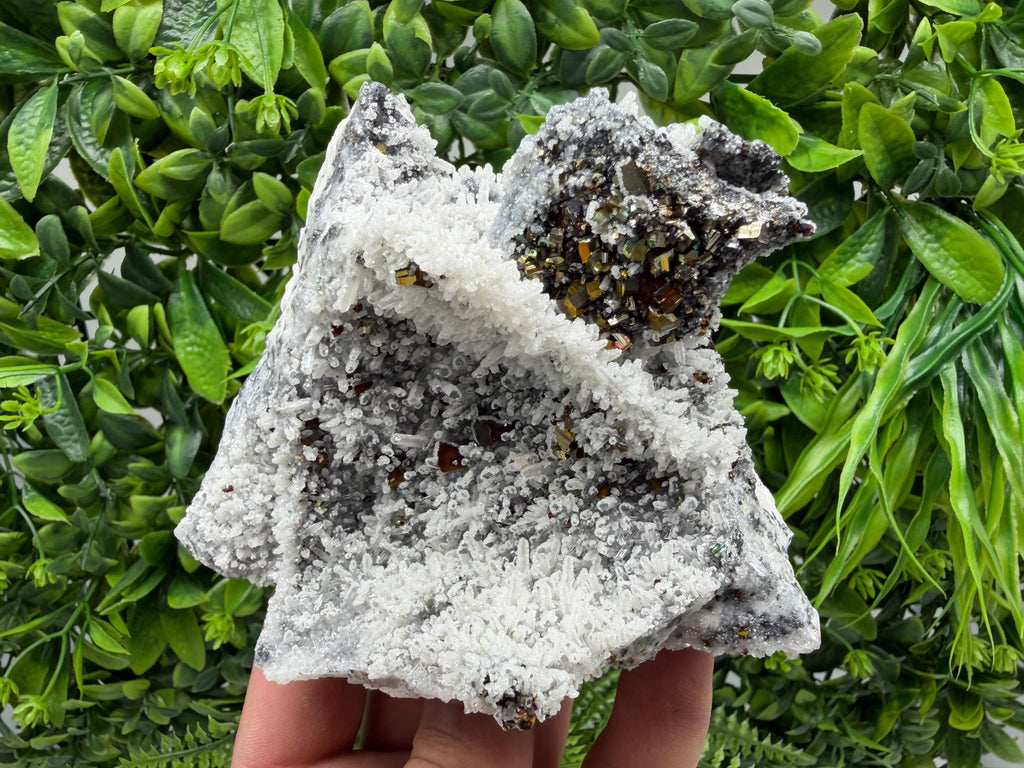 Pyrite Sphalerite Quartz  Mineral Specimen, Krushev dol Mine