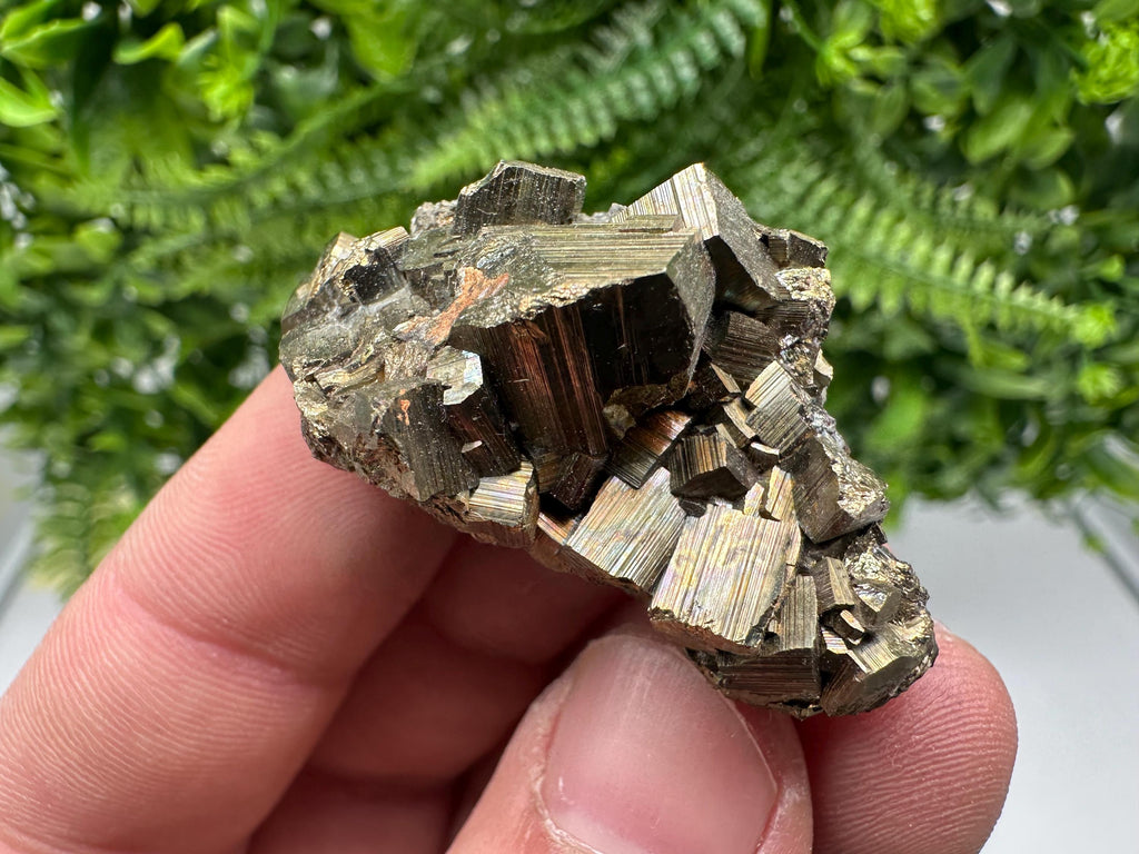 Sphalerite with Calcite and Pyrite Specimen, Bulgaria Mineral Decor