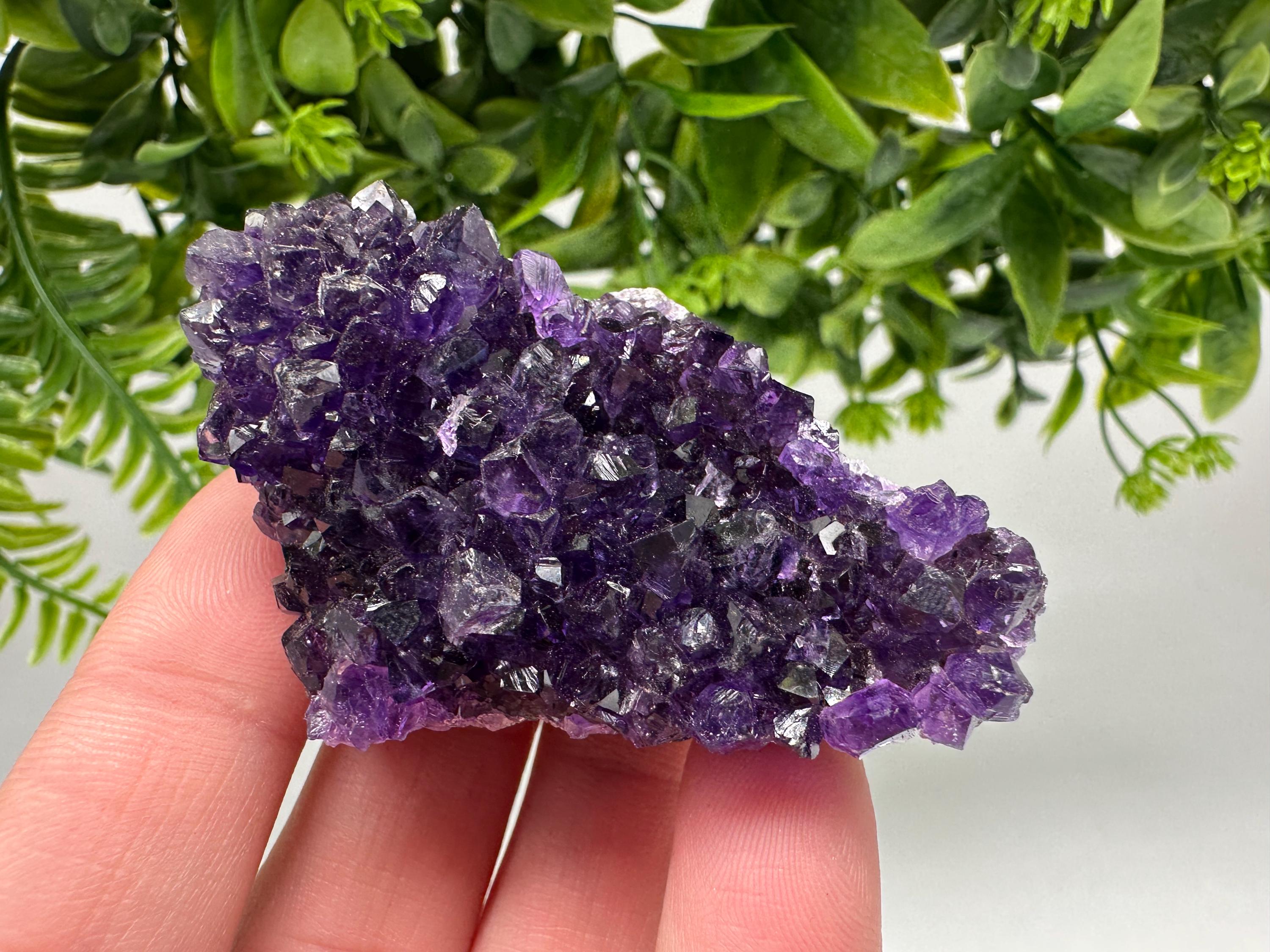 Uruguay Amethyst Crystal: Purple Quartz Home Decor, Energy Stone