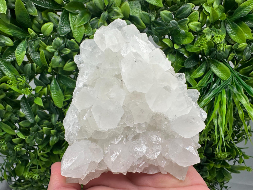 Transparent Chlorite Quartz Crystal Cluster - Madan, Bulgaria