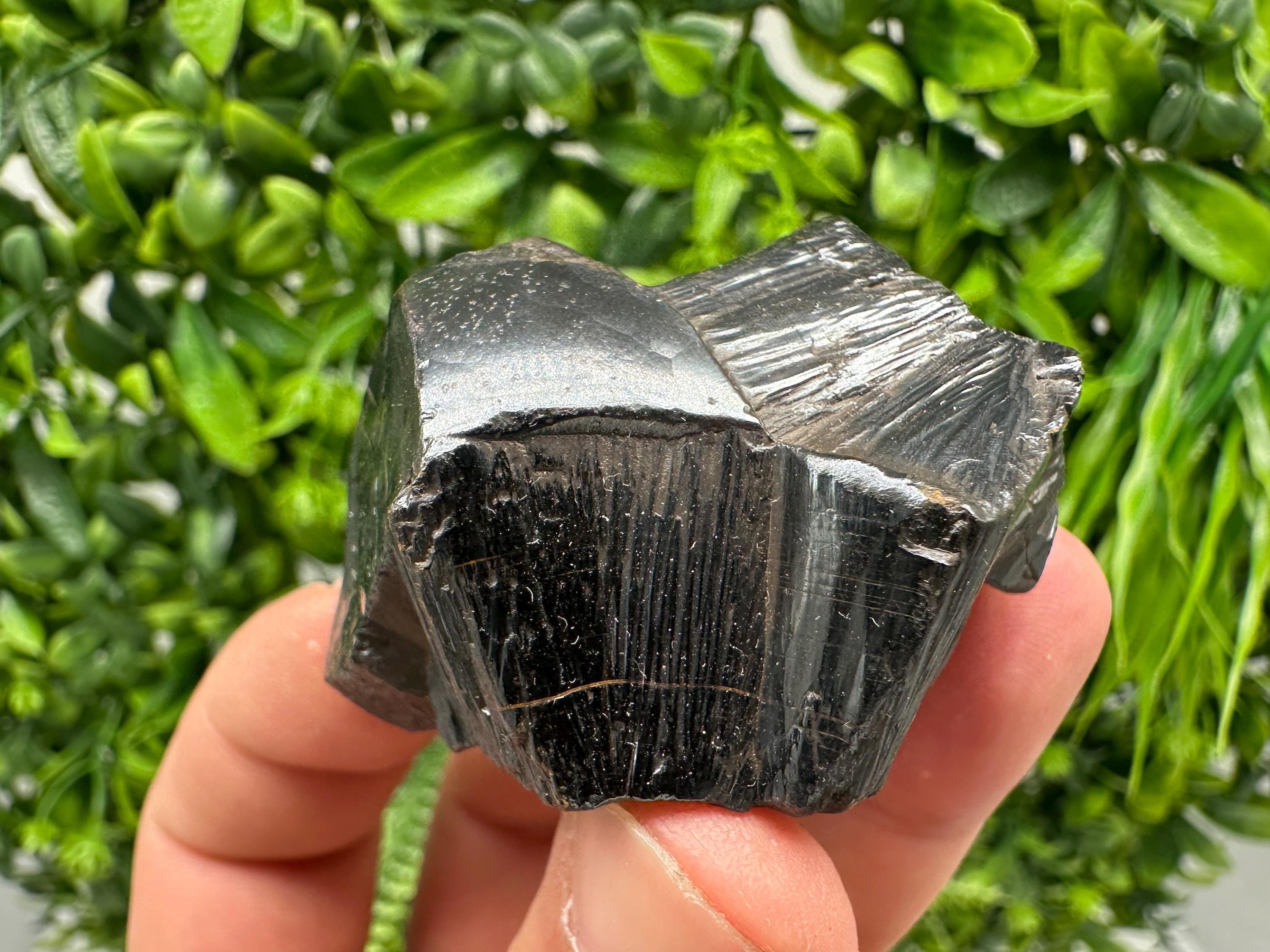 Botryoidal Black Hematite Specimen: Moroccan Crystal for Reiki Chakra