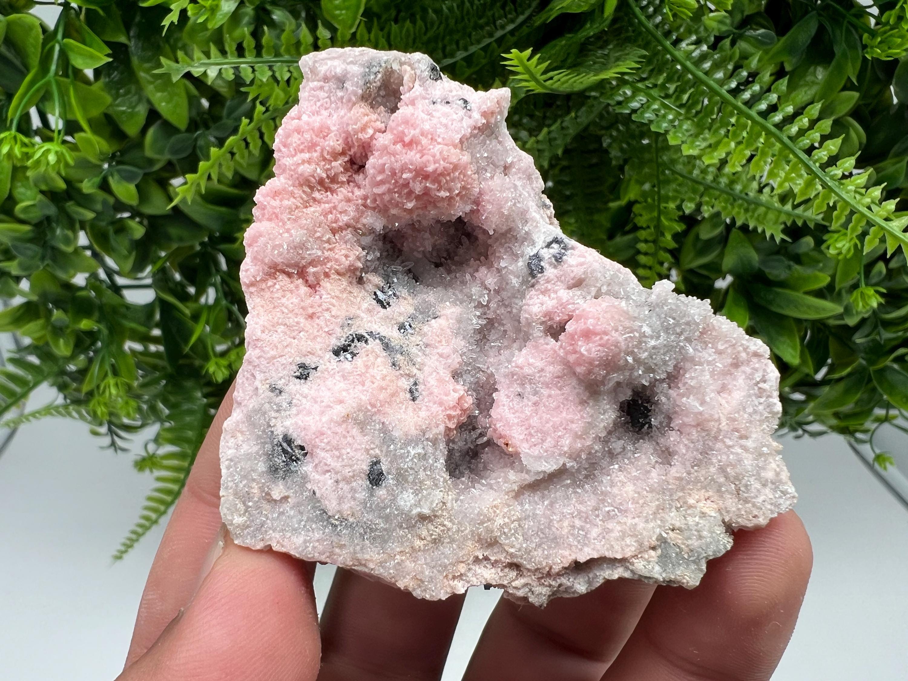 Rare Rhodochrosite with Calcite, Starnica Mine, Bulgaria