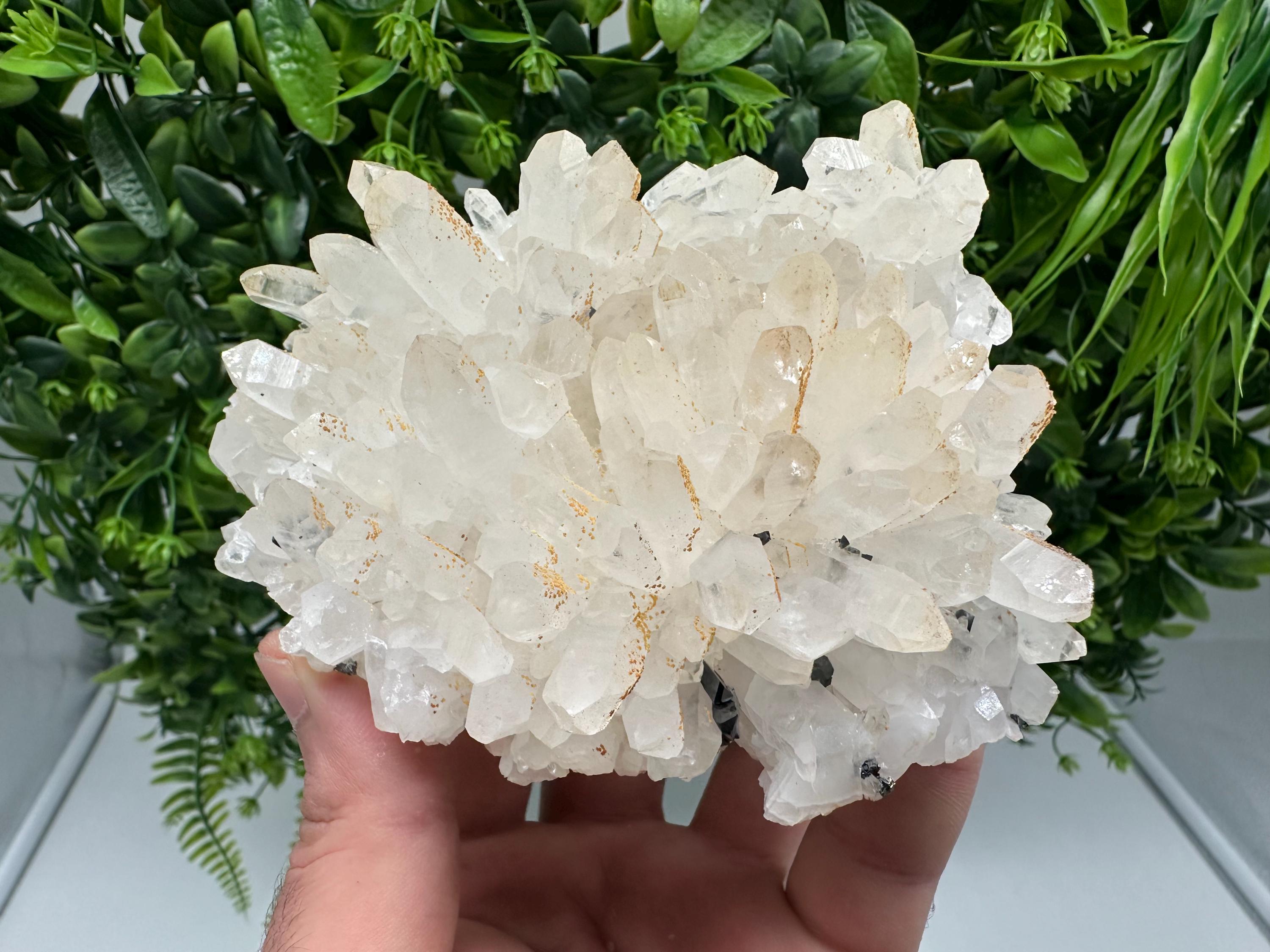 Transparent Quartz whit Siderite 9th September mine Bulgaria natural minerals souvenir crystal stone gift minerals collection rock