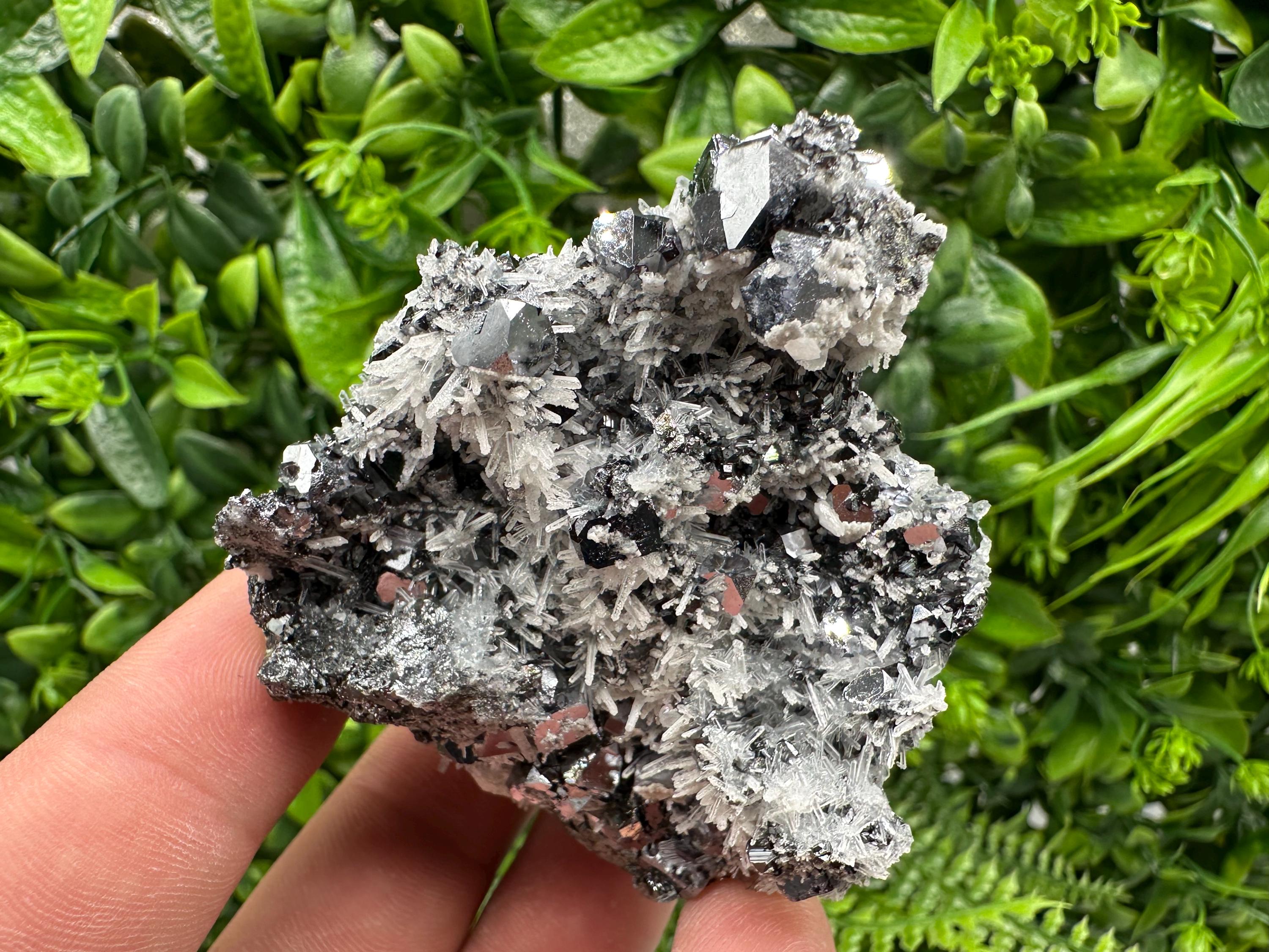 Galena Sphalerite Calcite Pyrite Quartz Mineral Specimen, Borieva Mine Souvenir Crystal Home Decor
