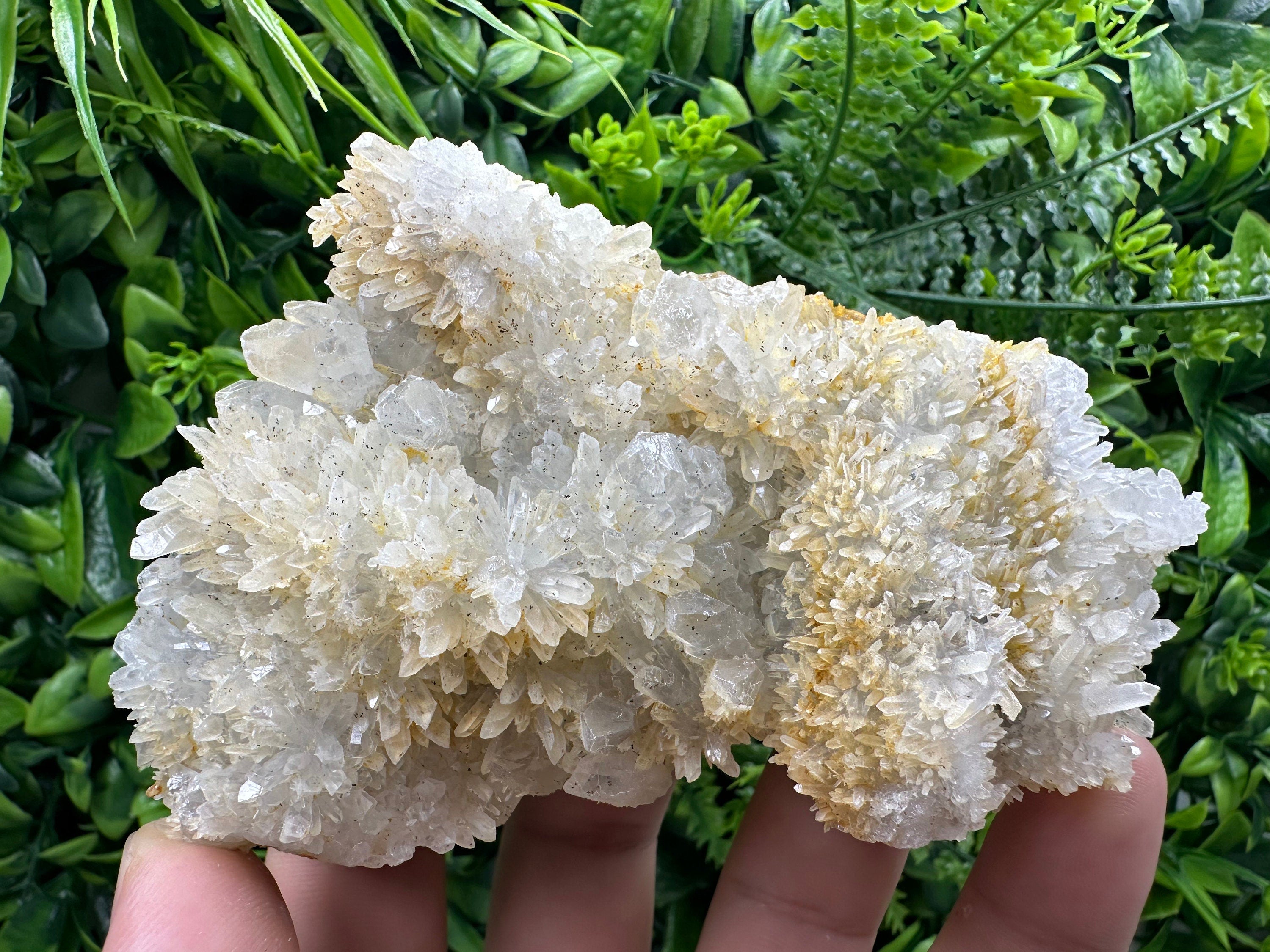 Quartz with Limonite, Iron Oxide Mineral Specimen