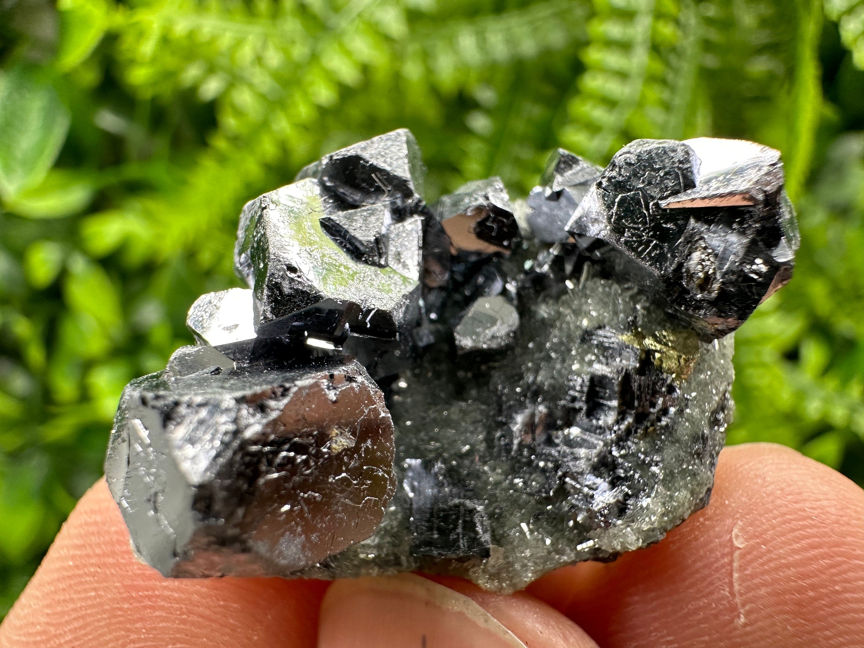 Galena Chalcopyrite on Quartz: Crystal Mineral Specimen, Borieva Mine