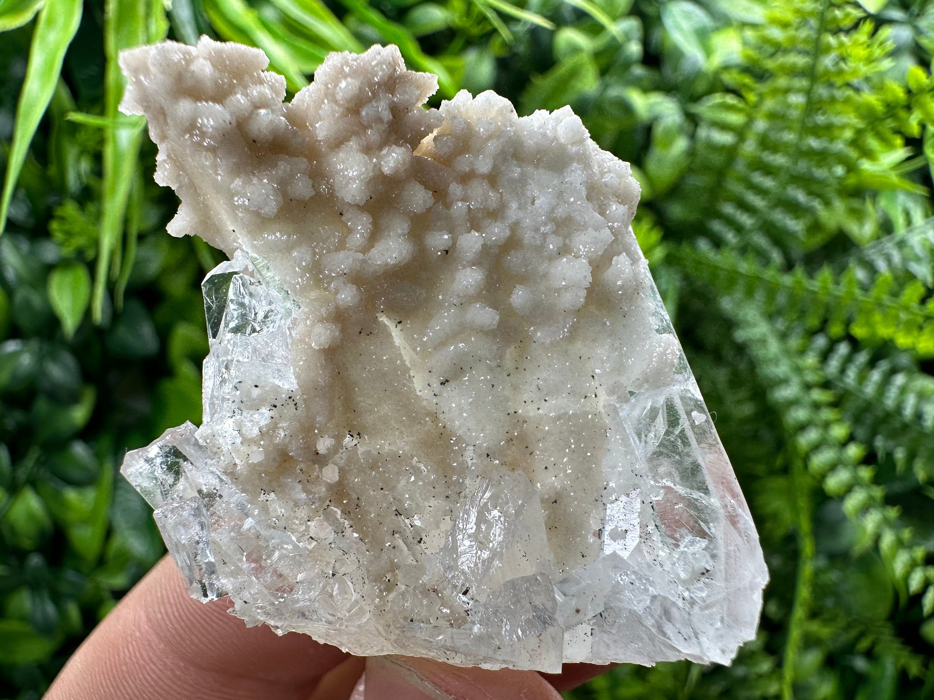 Quartz with Calcite Mineral Specimen, Kryshev dol Mine, Bulgaria