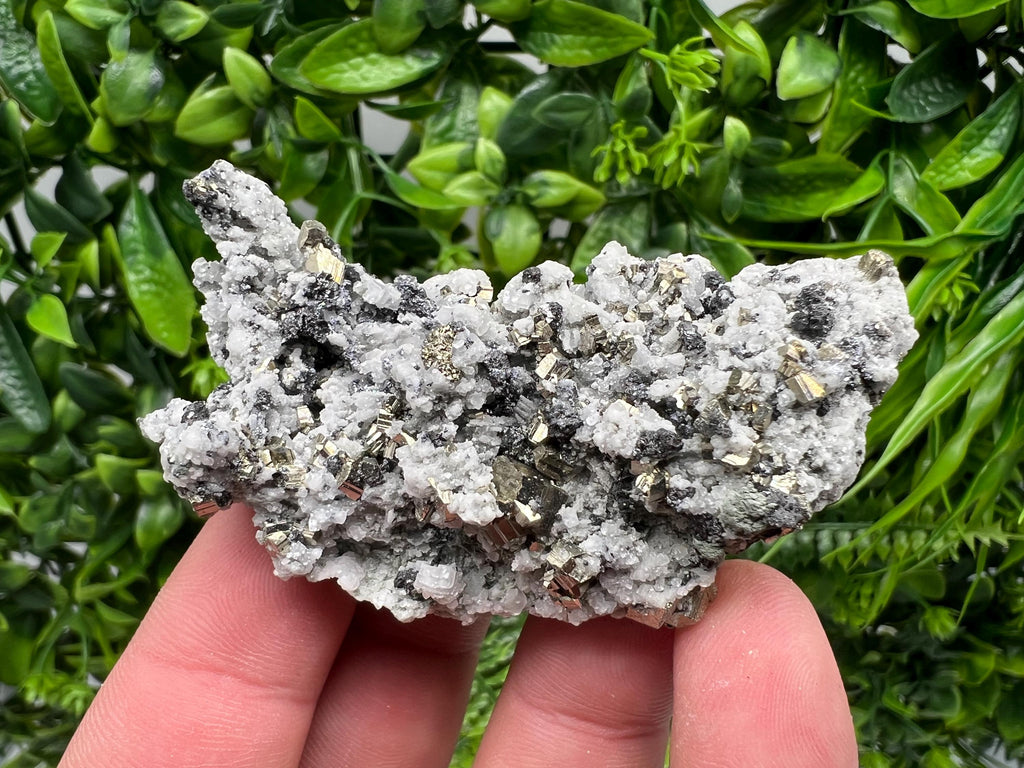 Stunning Pyrite on Quartz,Calcite from Borieva mine,Madan,Bulgaria,natural,collectible mineral specimen,home decor stone,collection crystal