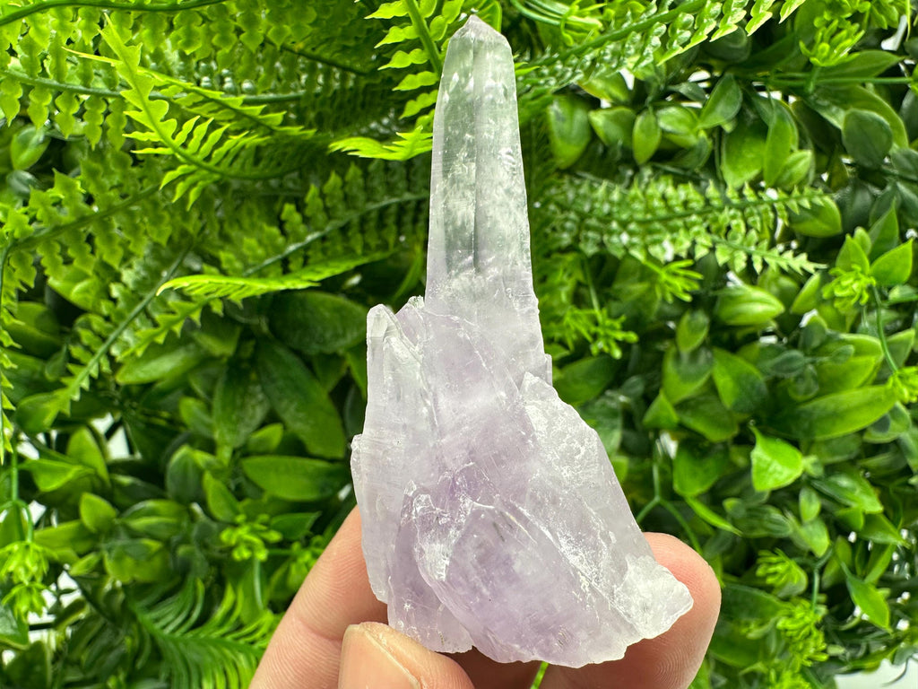 Phantom Amethyst Crystal, Cérusite Mineral Specimen