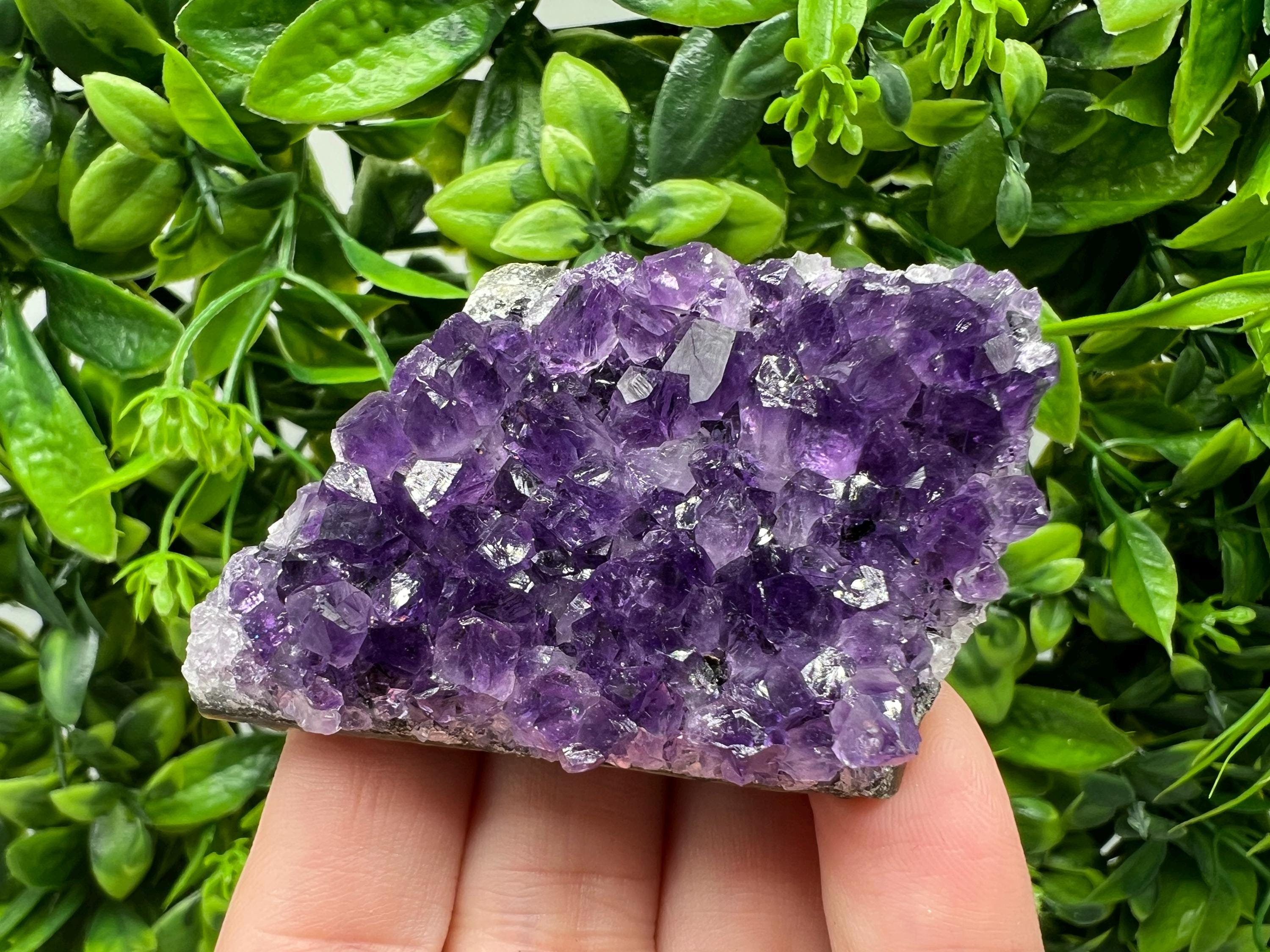 Uruguay Amethyst Crystal: Purple Quartz Home Decor, Energy Stone