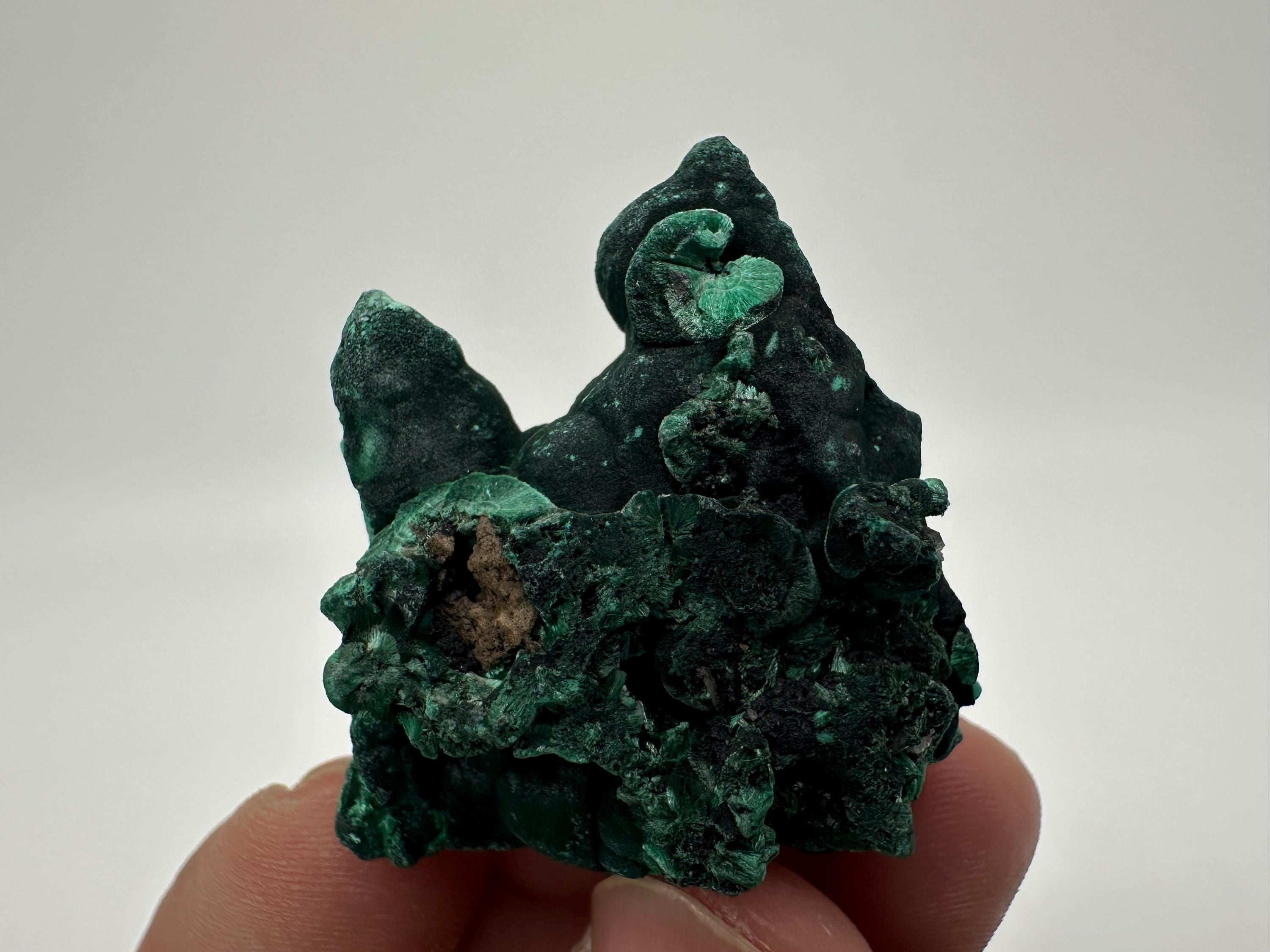 Green Malachite Crystal Specimen from Congo