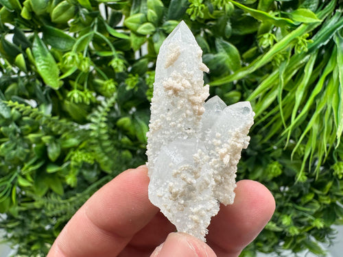 Calcite on Quartz, Pyrite Mineral Specimen Krushev dol Mine, Bulgaria