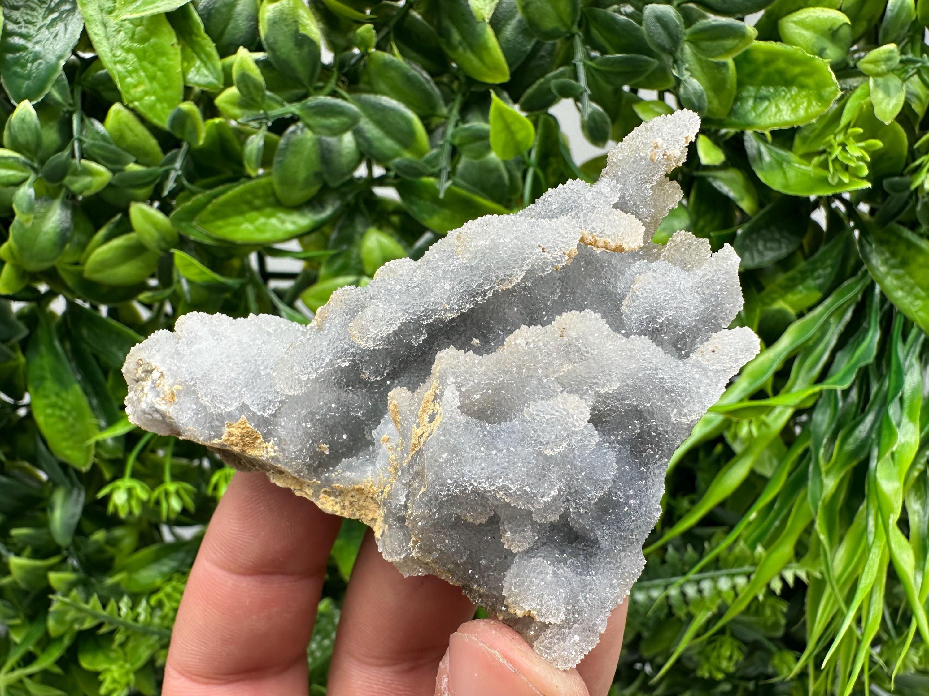 Blue Chalcedony Quartz with Chlorite Inclusions: Krushev Dol Bulgaria