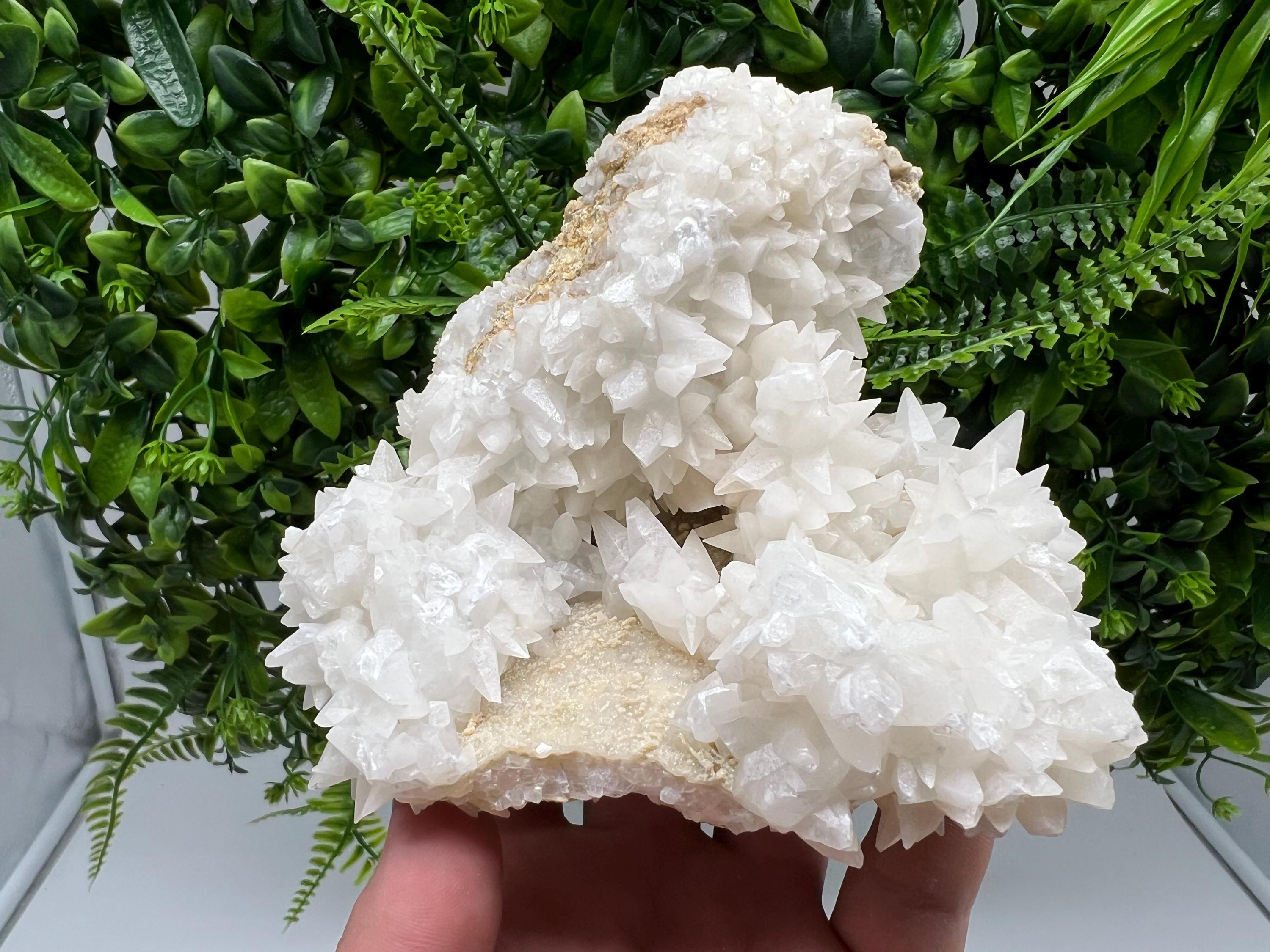 Calcite on Aragonite: Djurcovo Mine, Bulgaria Healing Crystal