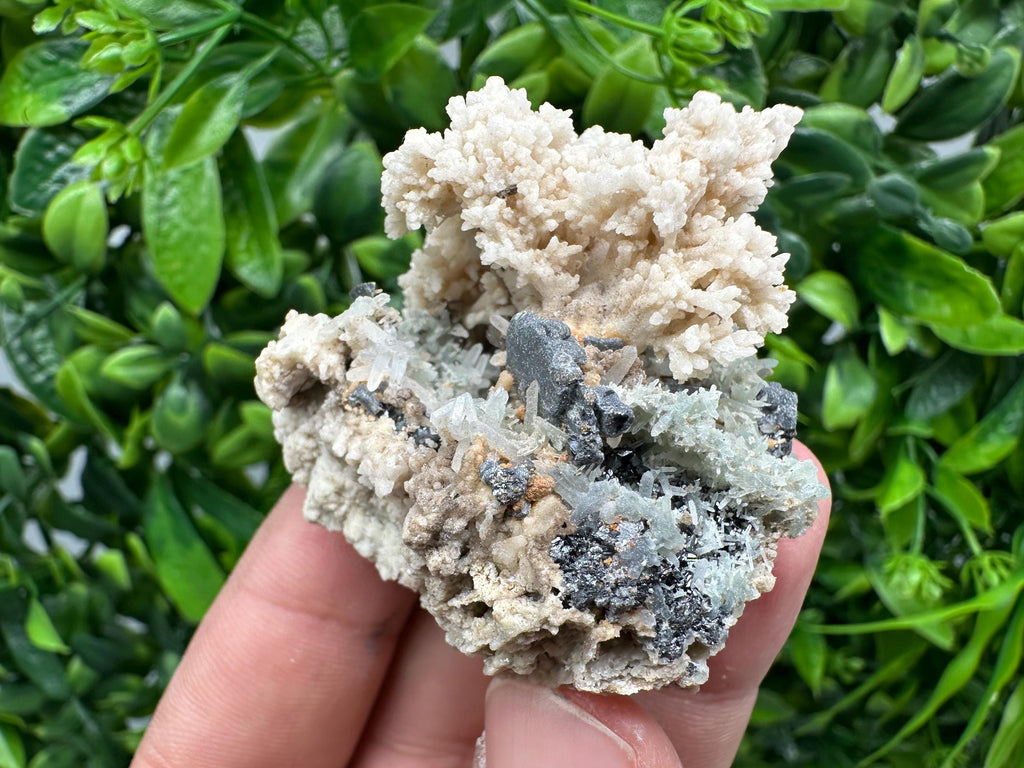 Rare Calcite Galena Mineral Specimen, Madan Bulgaria Crystal Decor