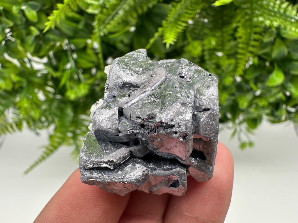 Skeletal Galena on Quartz, Borieva Mine Mineral Specimen