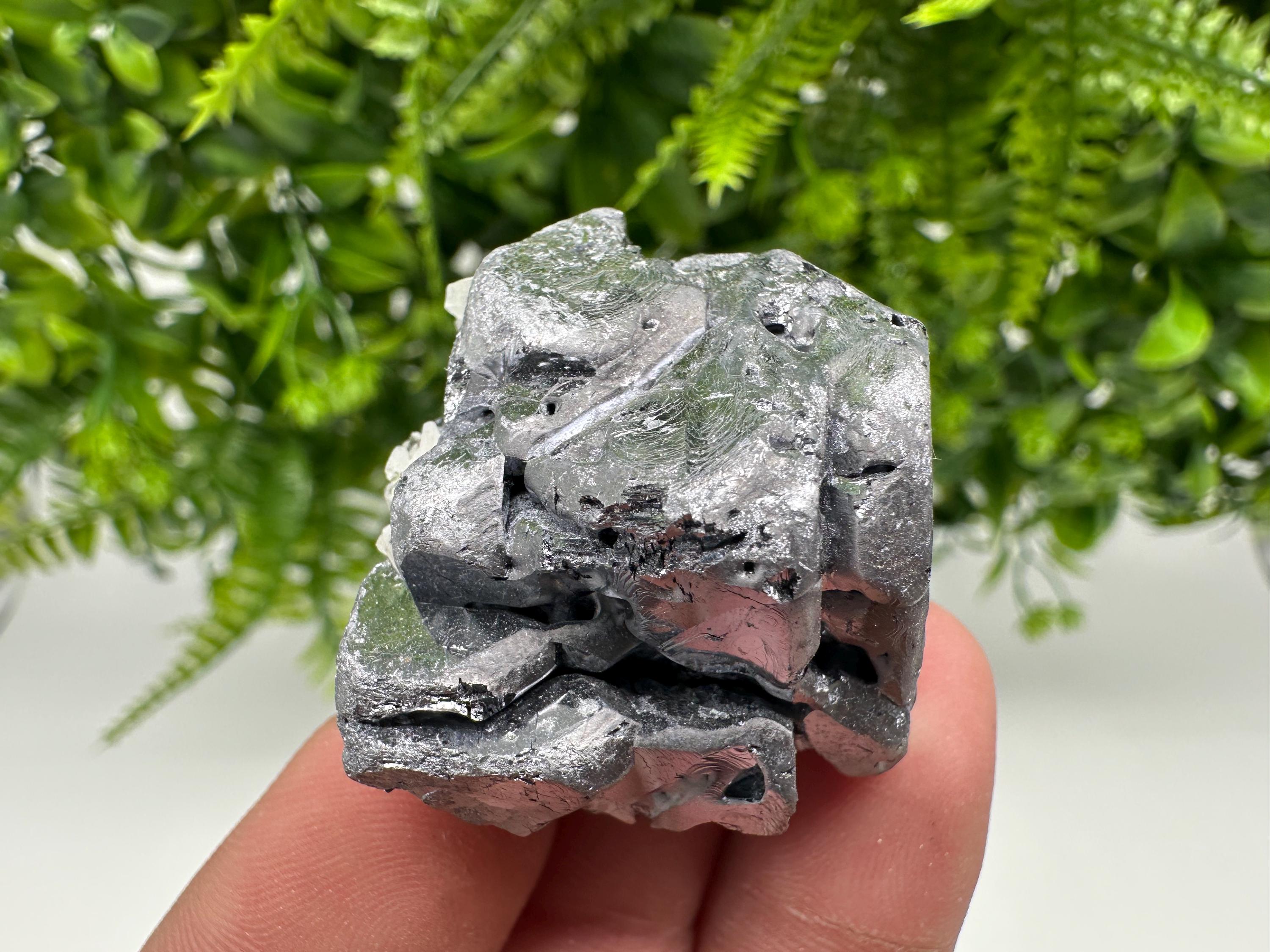 Skeletal Galena on Quartz, Borieva Mine Mineral Specimen