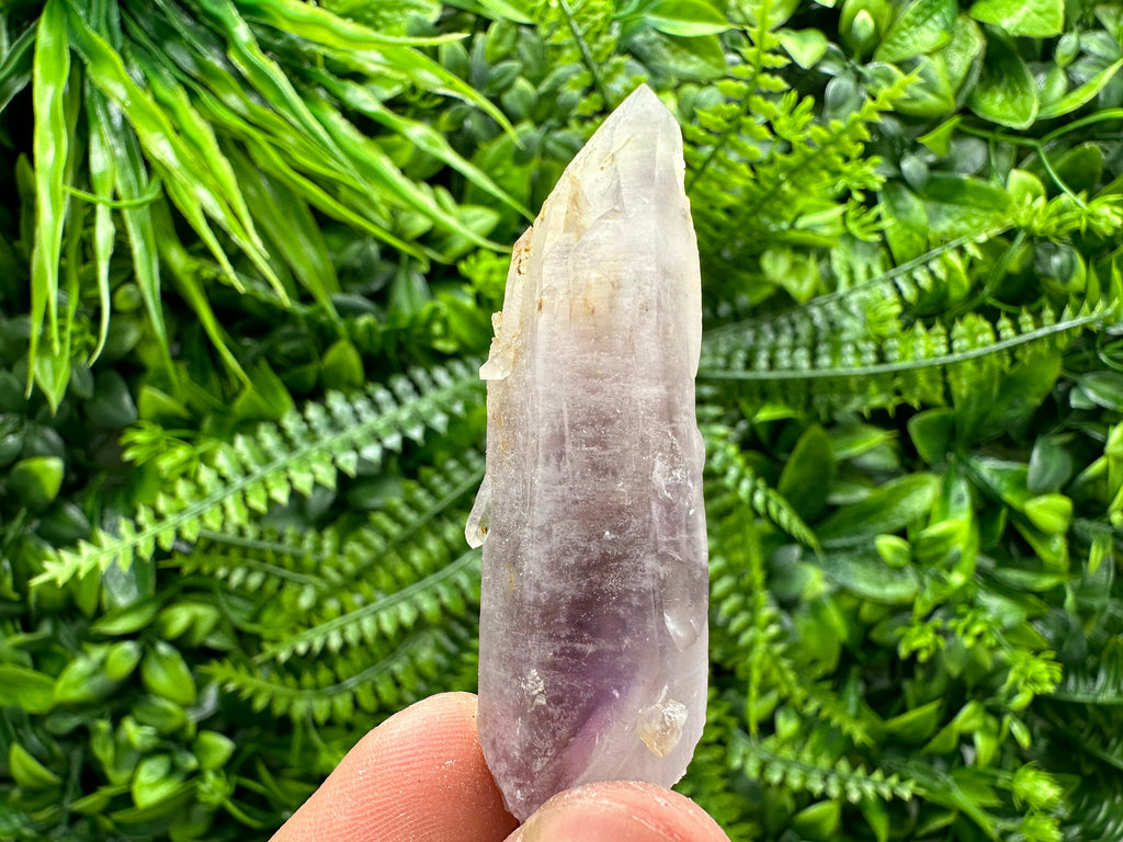 Phantom Amethyst Crystal Specimen with Cerussite