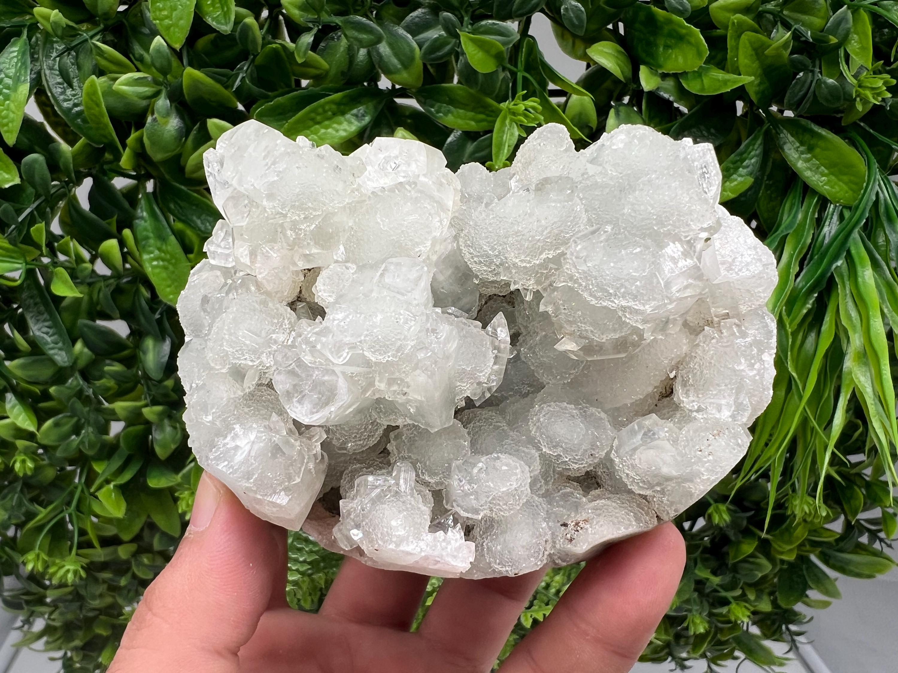 Apophyllite Stilbite Chalcedony Specimen: India Minerals Collection