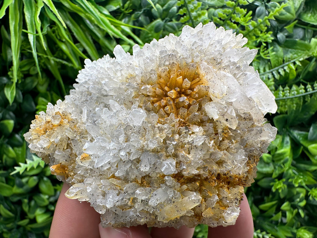 Transparent Quartz Cluster with Mineral Inclusions, Bulgaria