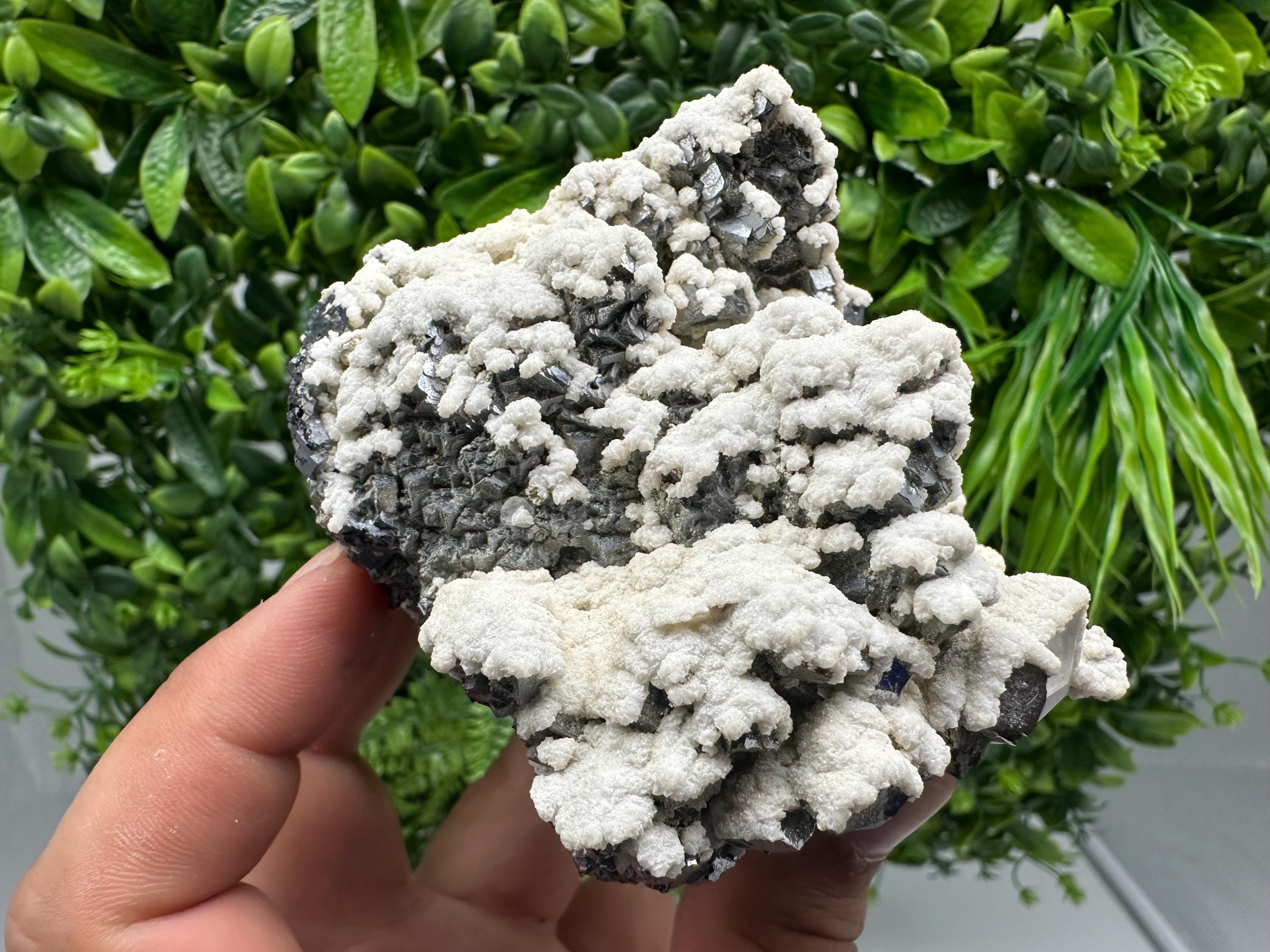 Stunning Galena whit Dolomite from Krushev dol mine,Madan,Bulgaria,natural,collection mineral specimen,Home decor stone,rare crystal,Gift