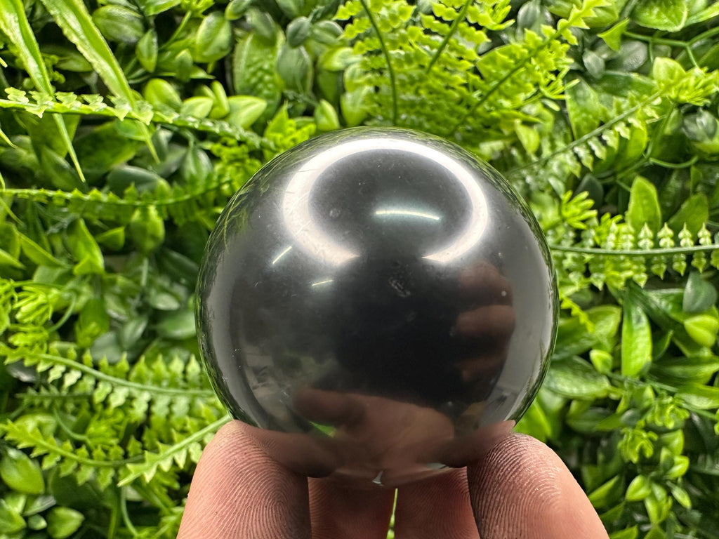 Shungite Sphere 5cm: Polished EMF Protection Crystal