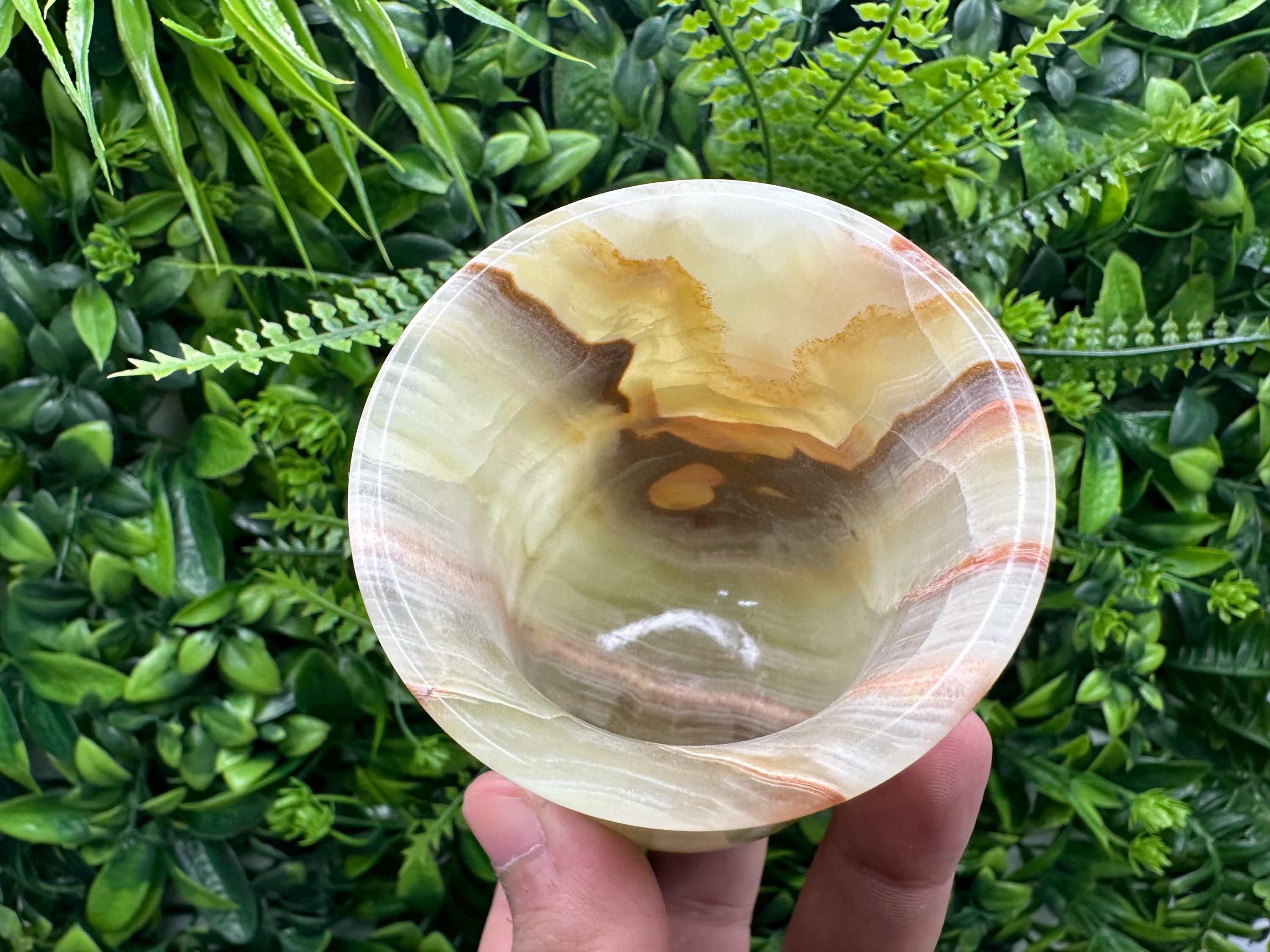 Vintage Onyx Wine Cup: Natural Stone Barware (10cm)