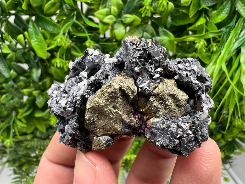 Aesthetic Natural shiny Galena whit Siderite and Quartz from 9 th September mine,Bulgaria,collection specimen,rare galena,Galena cluster