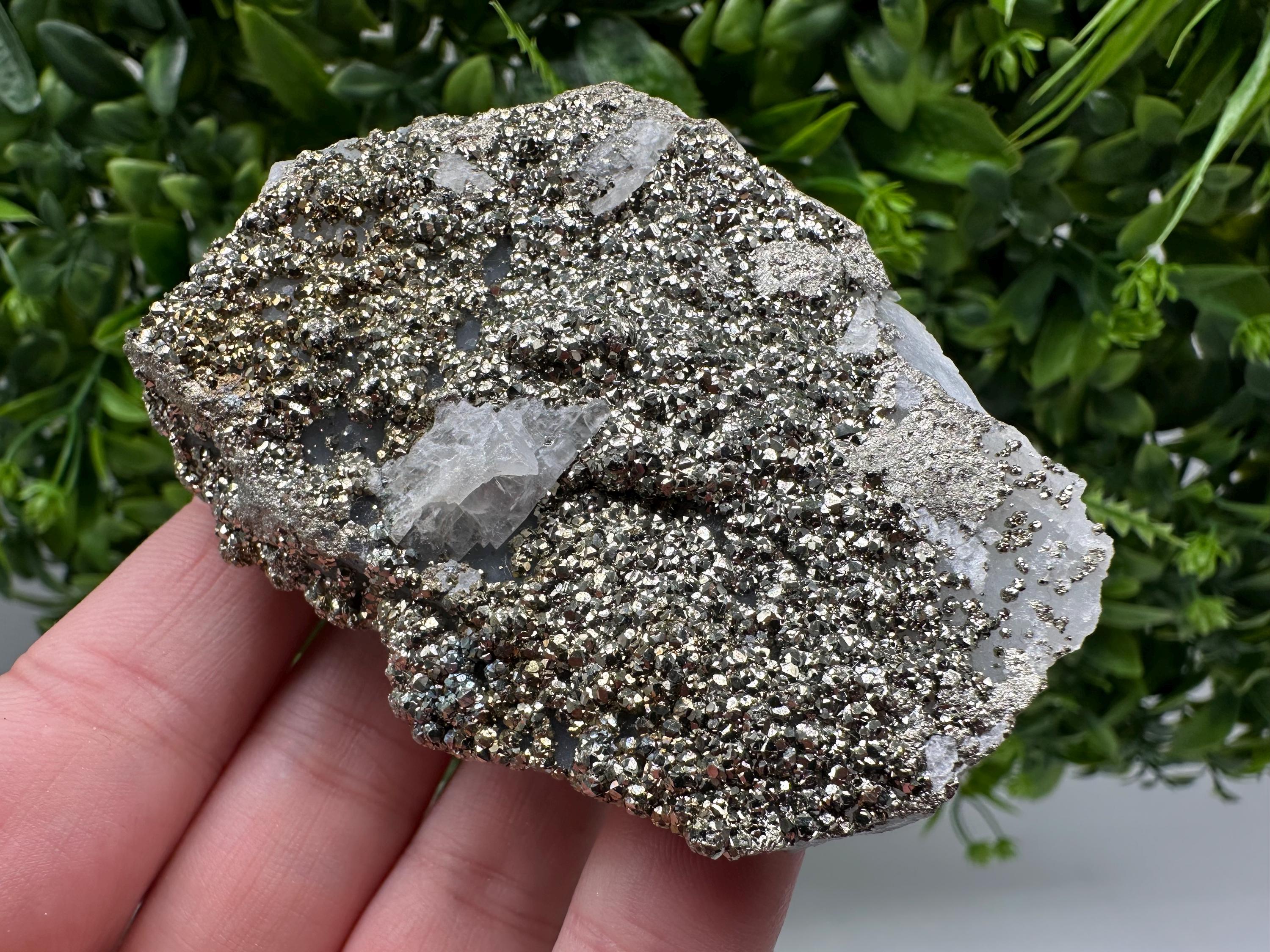 Marcasite Cluster on Chalcedony, Bulgaria Mineral Specimen