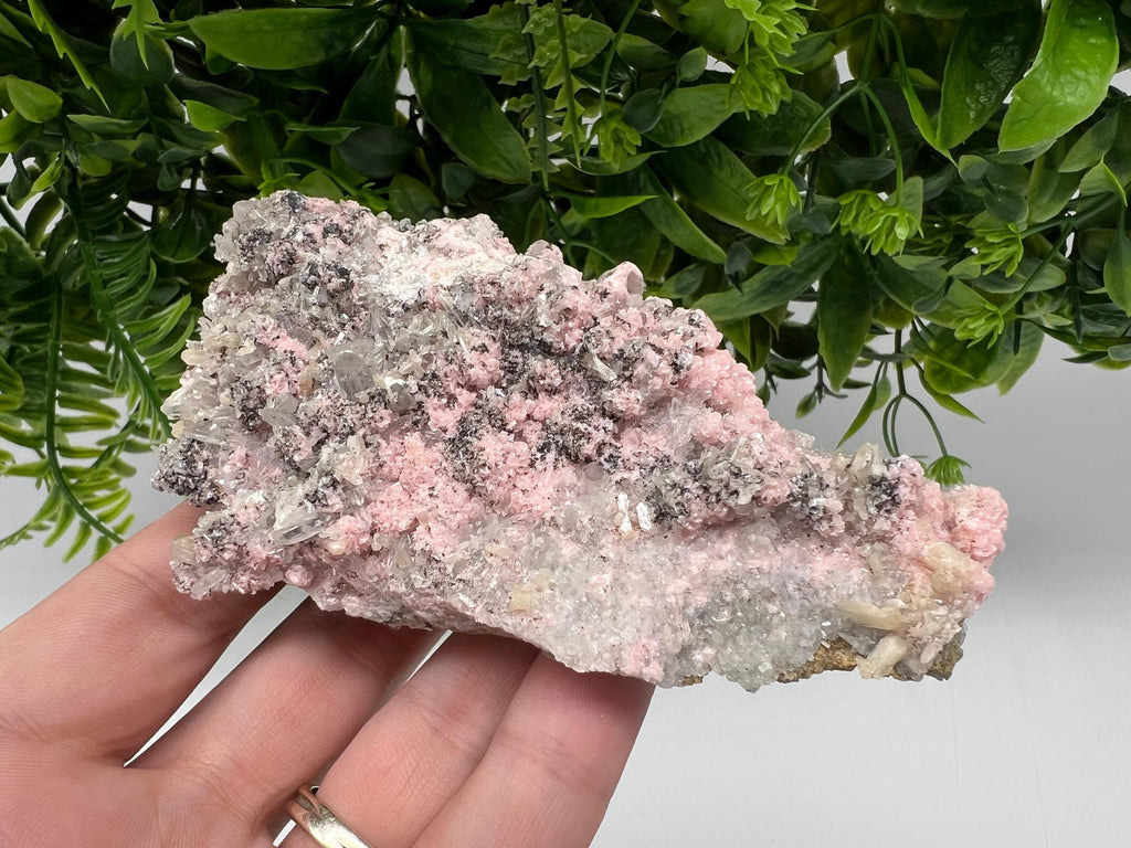 Pink Rhodochrosite Crystal: Starnica Mine, Bulgaria - Home Decor Stone