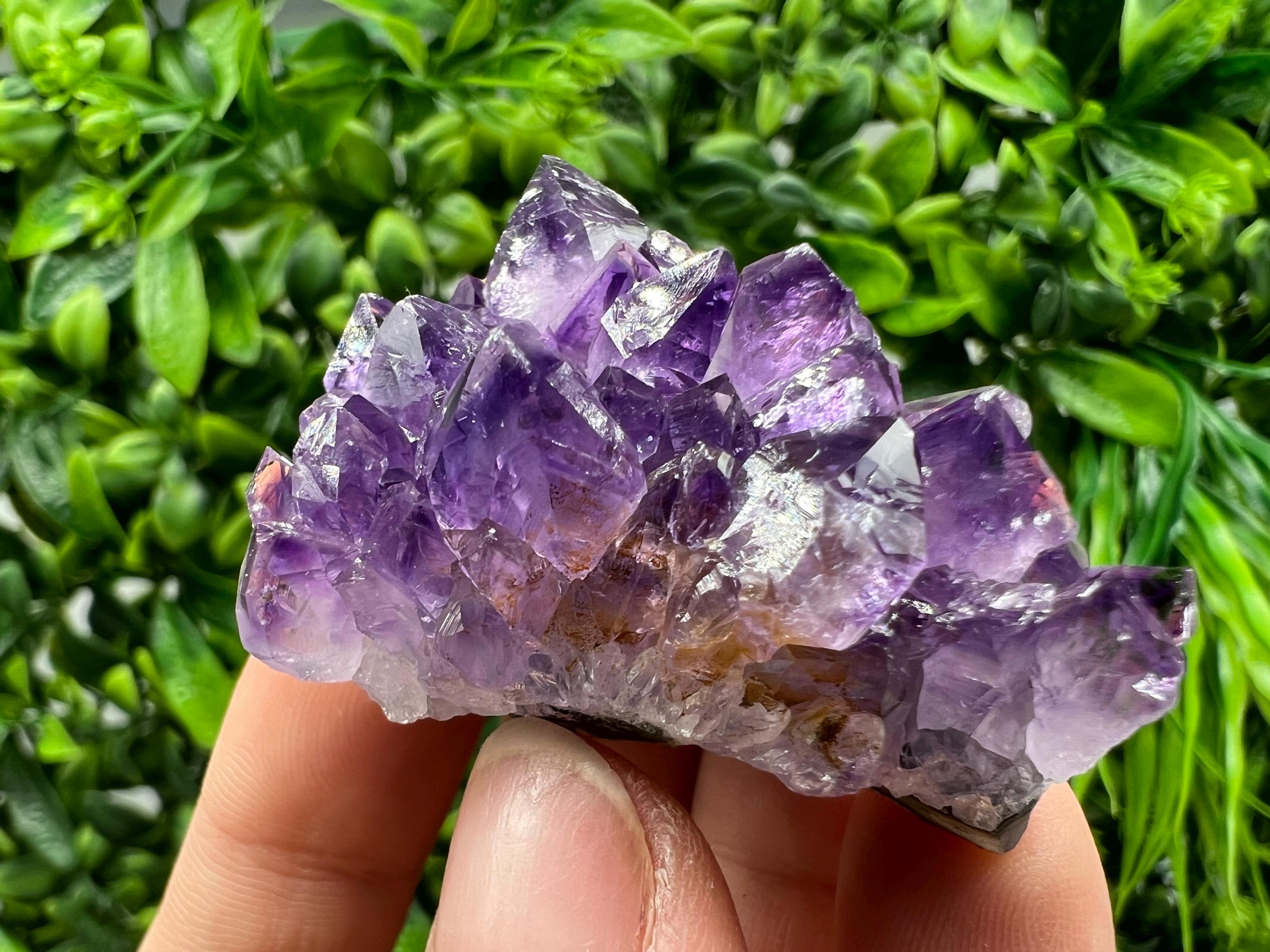 Natural Purple Amethyst Crystal Cluster, Uruguay, Home Decor
