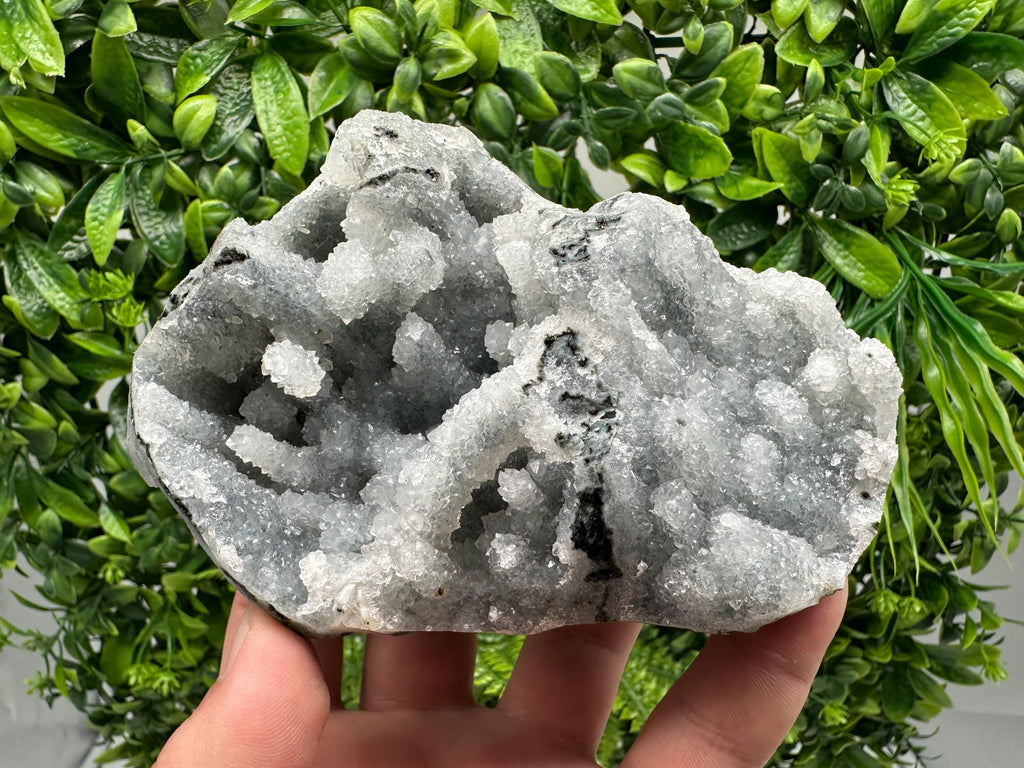 Natural Chalcedony Crystal Specimen, Indian Mineral Collection, Home Decor