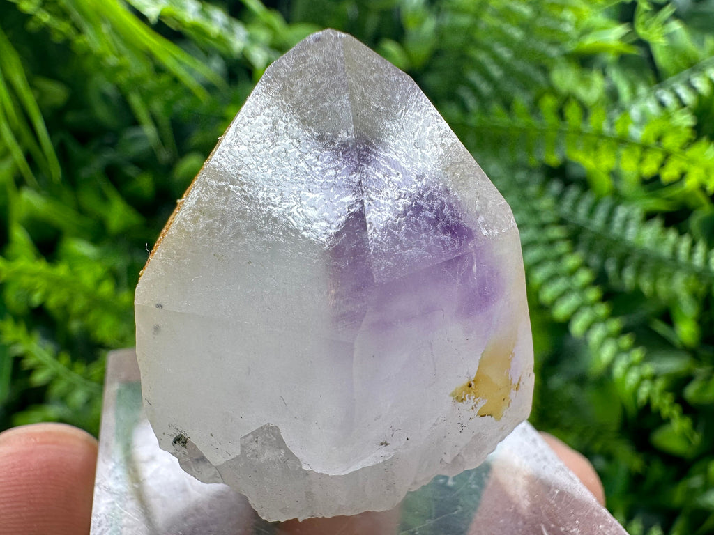 Amethyst Phantom Quartz with Chalcedony and Chlorite Inclusions