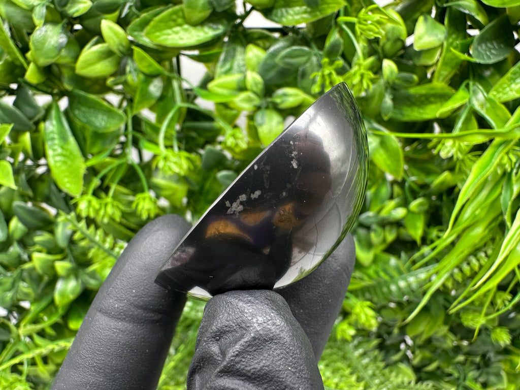 Polished Shungite Bowl (50mm): EMF Protection, Karelian Origin