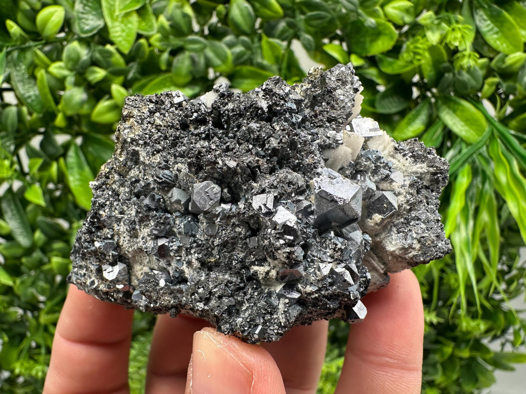 Galena Sphalerite Mineral Specimen: Calcite, Borieva Mine