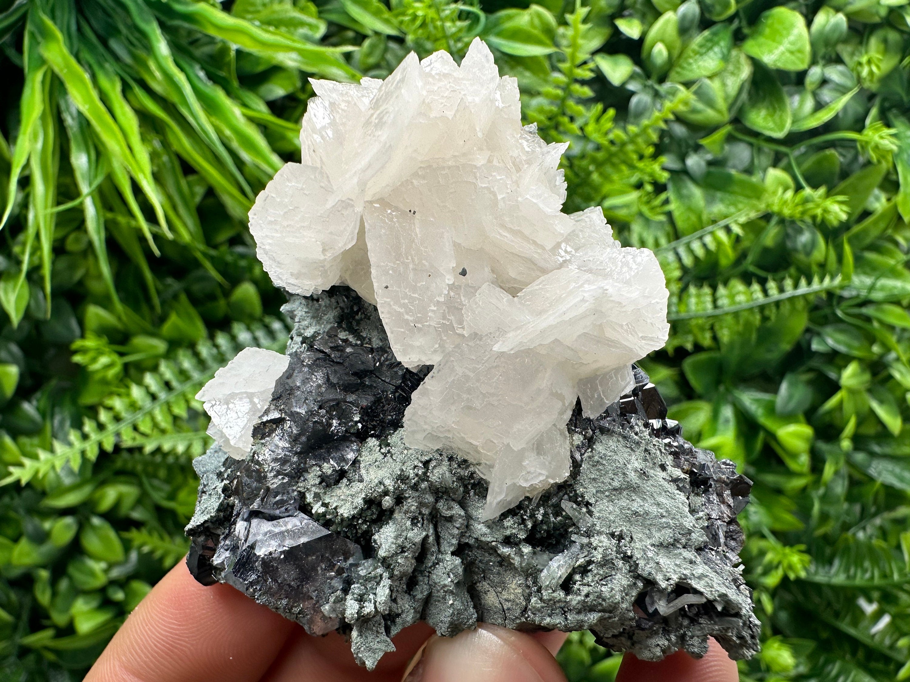 Galena, Calcite, Sphalerite, Quartz Mineral Specimen, Bulgaria