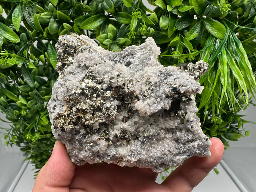 Stunning Pyrite on Quartz,Calcite from Borieva mine,Madan,Bulgaria,natural,collectible mineral specimen,home decor stone,collection crystal